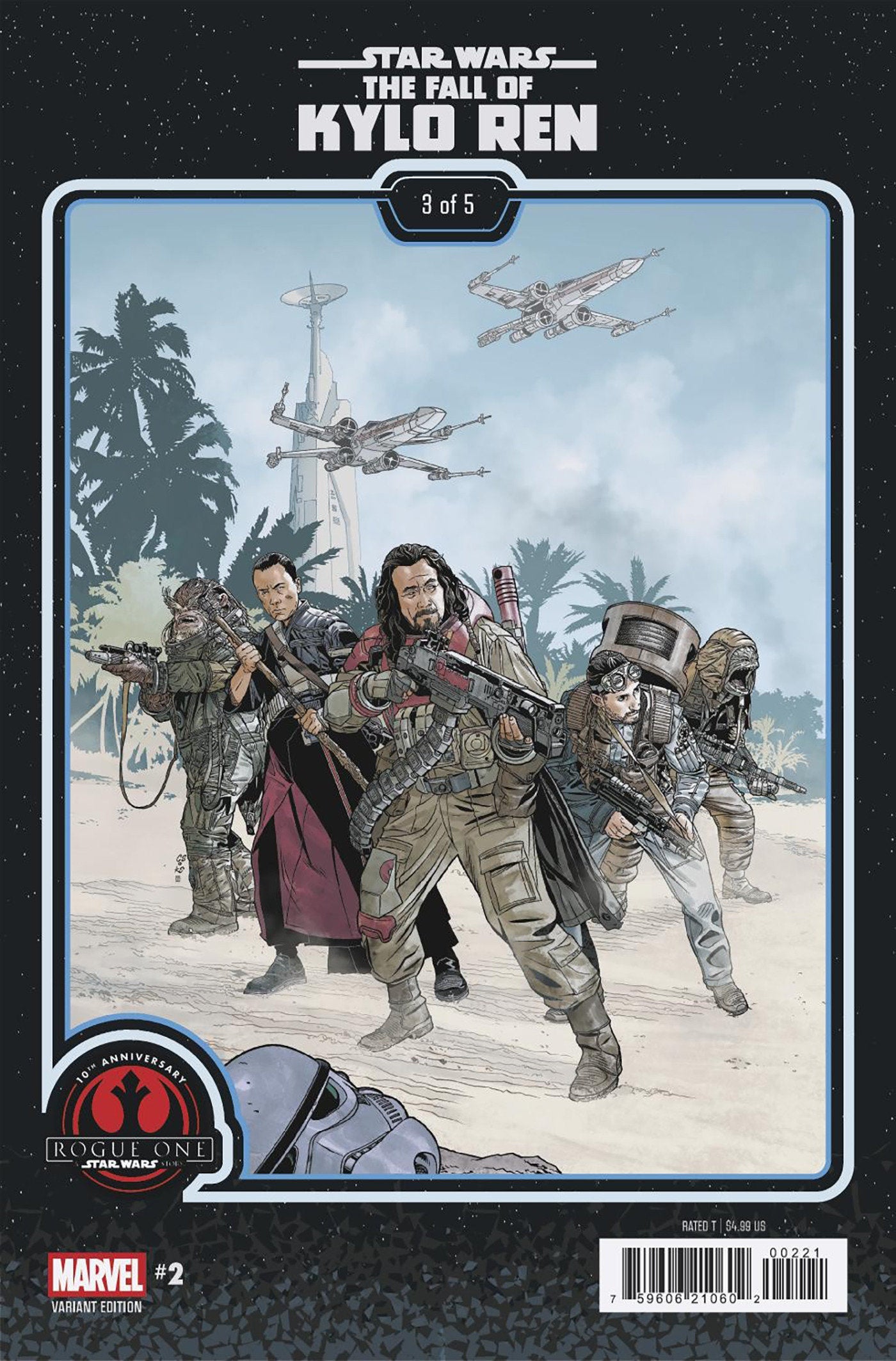 STAR WARS: THE FALL OF KYLO REN #2 CHRIS SPROUSE ROGUE ONE 10TH ANNIVERSARY VARIANT