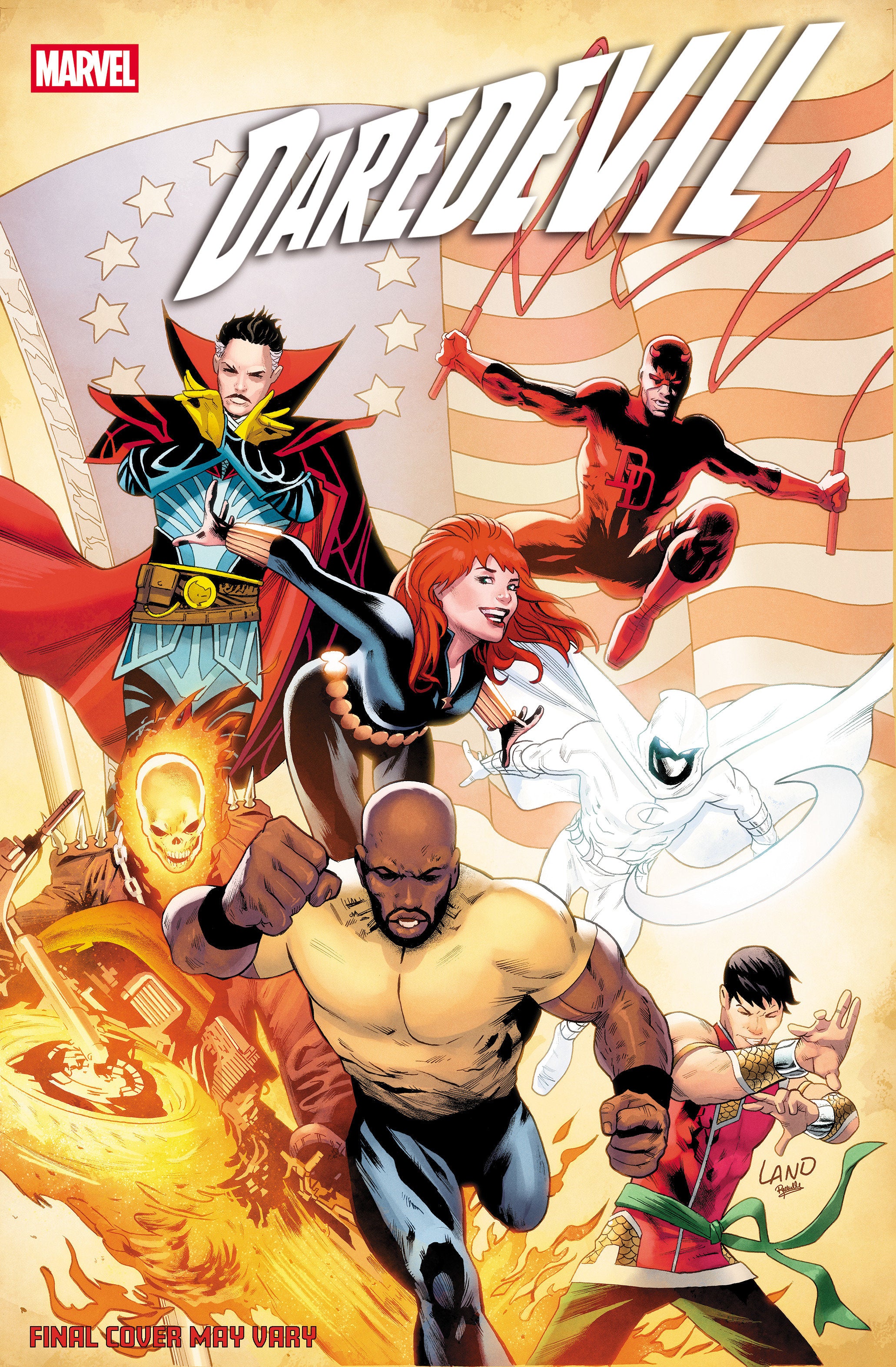 DAREDEVIL #1 GREG LAND 250TH HOMAGE VARIANT