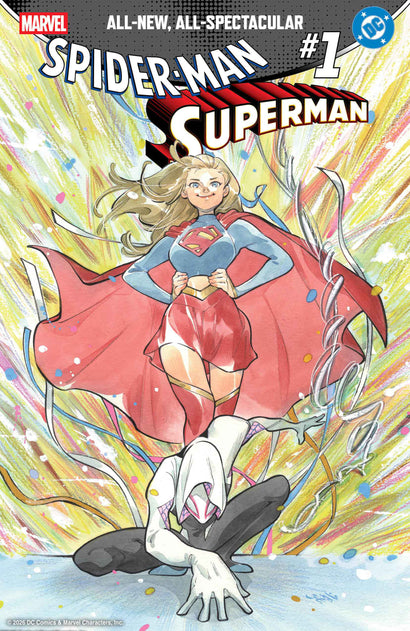 MARVEL/DC: SPIDER-MAN/SUPERMAN #1 PEACH MOMOKO VARIANT