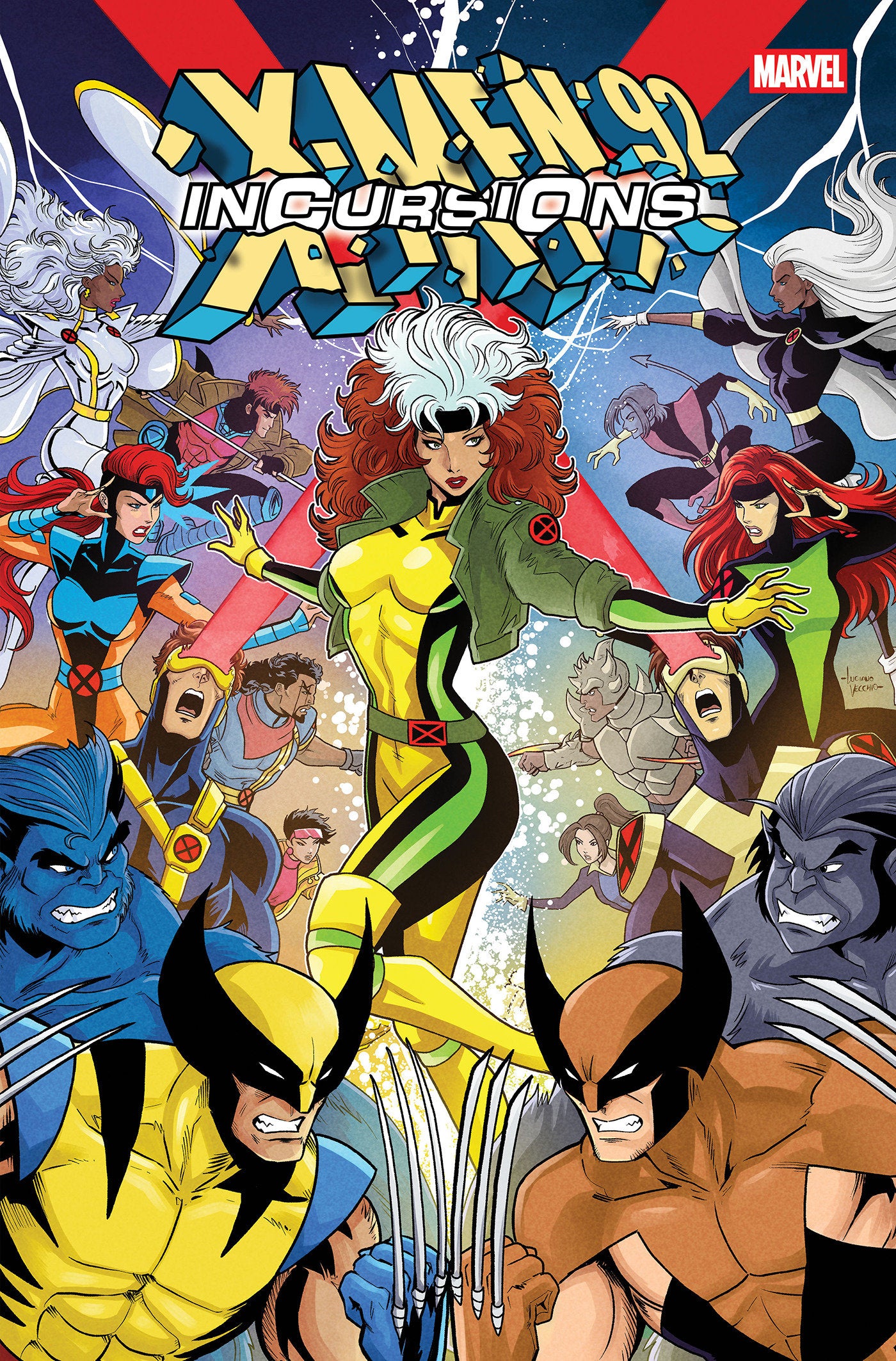 X-MEN '92: INCURSIONS #1 COVER B BY LUCIANO VECCHIO