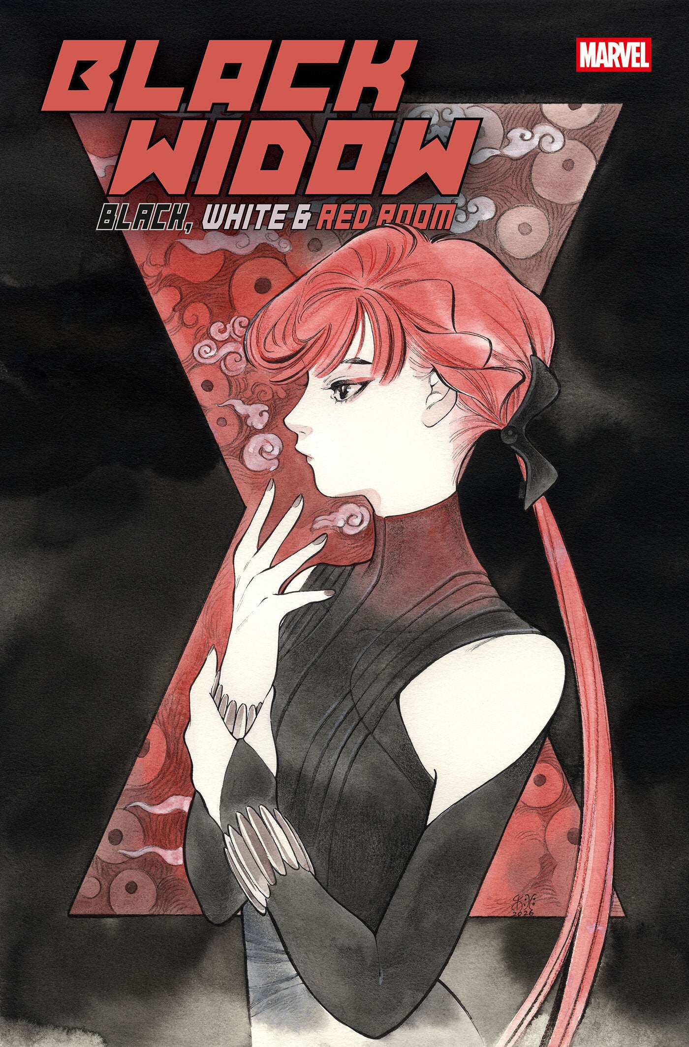 BLACK WIDOW: BLACK, WHITE & RED ROOM #2 COVER B PEACH MOMOKO RED ROOM VARIANT