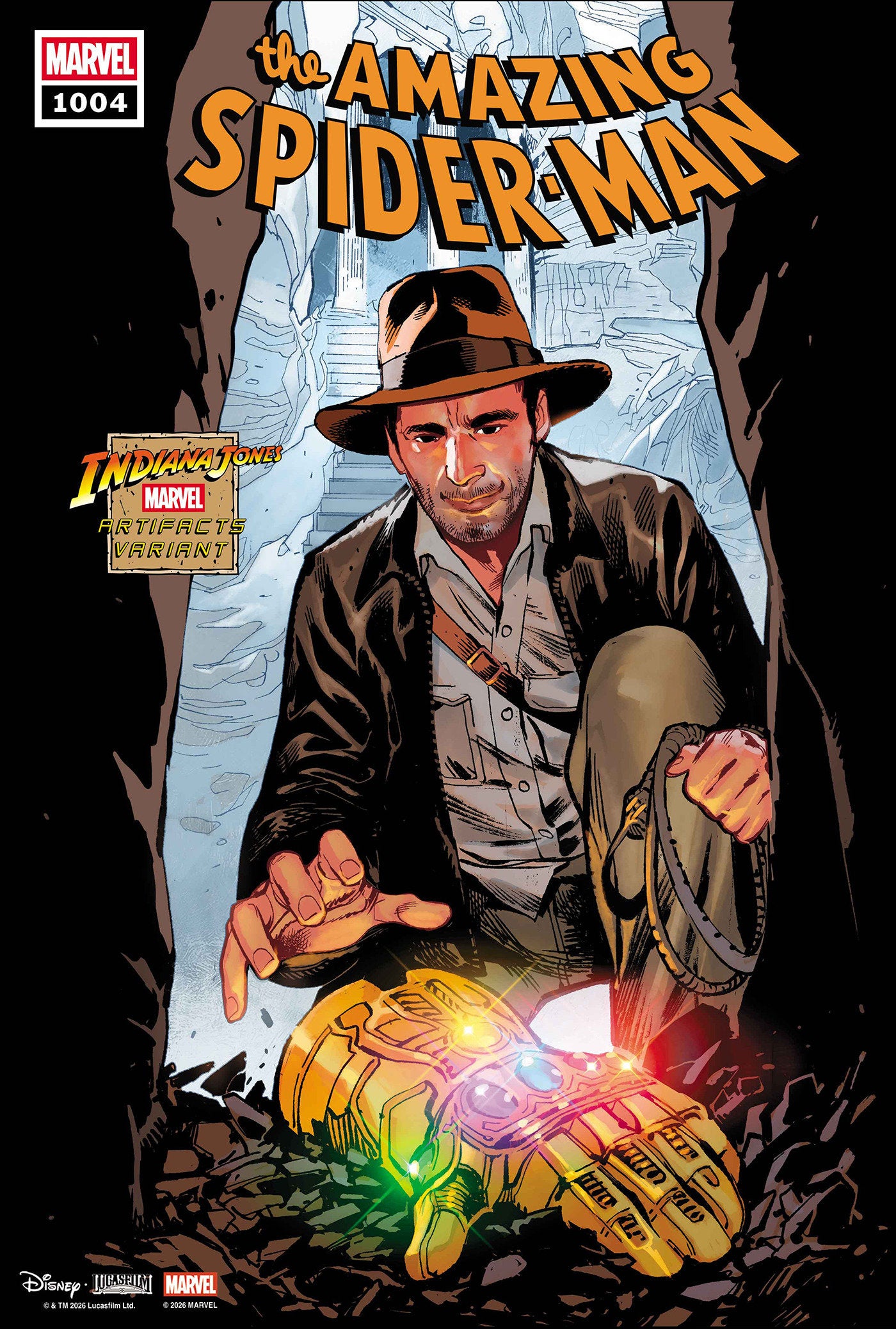 AMAZING SPIDER-MAN #1004 SARA PICHELLI INDIANA JONES MARVEL ARTIFACT VARIANT