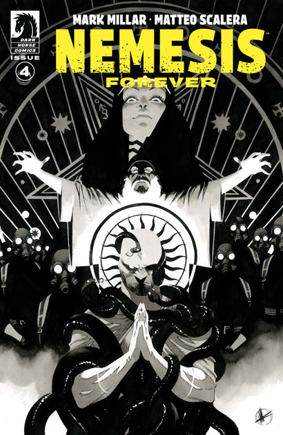 NEMESIS FOREVER #4 COVER B B&W MATTEO SCALERA