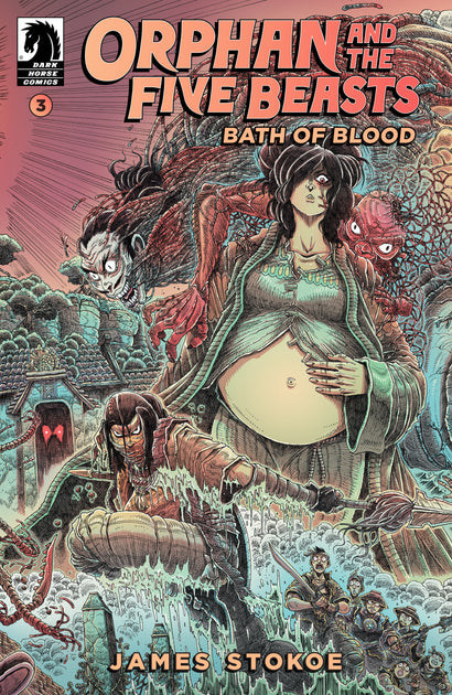ORPHAN AND THE FIVE BEASTS: BATH OF BLOOD #3 COVER A JAMES STOKOE