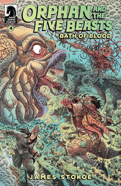 ORPHAN AND THE FIVE BEASTS: BATH OF BLOOD #4 COVER A JAMES STOKOE