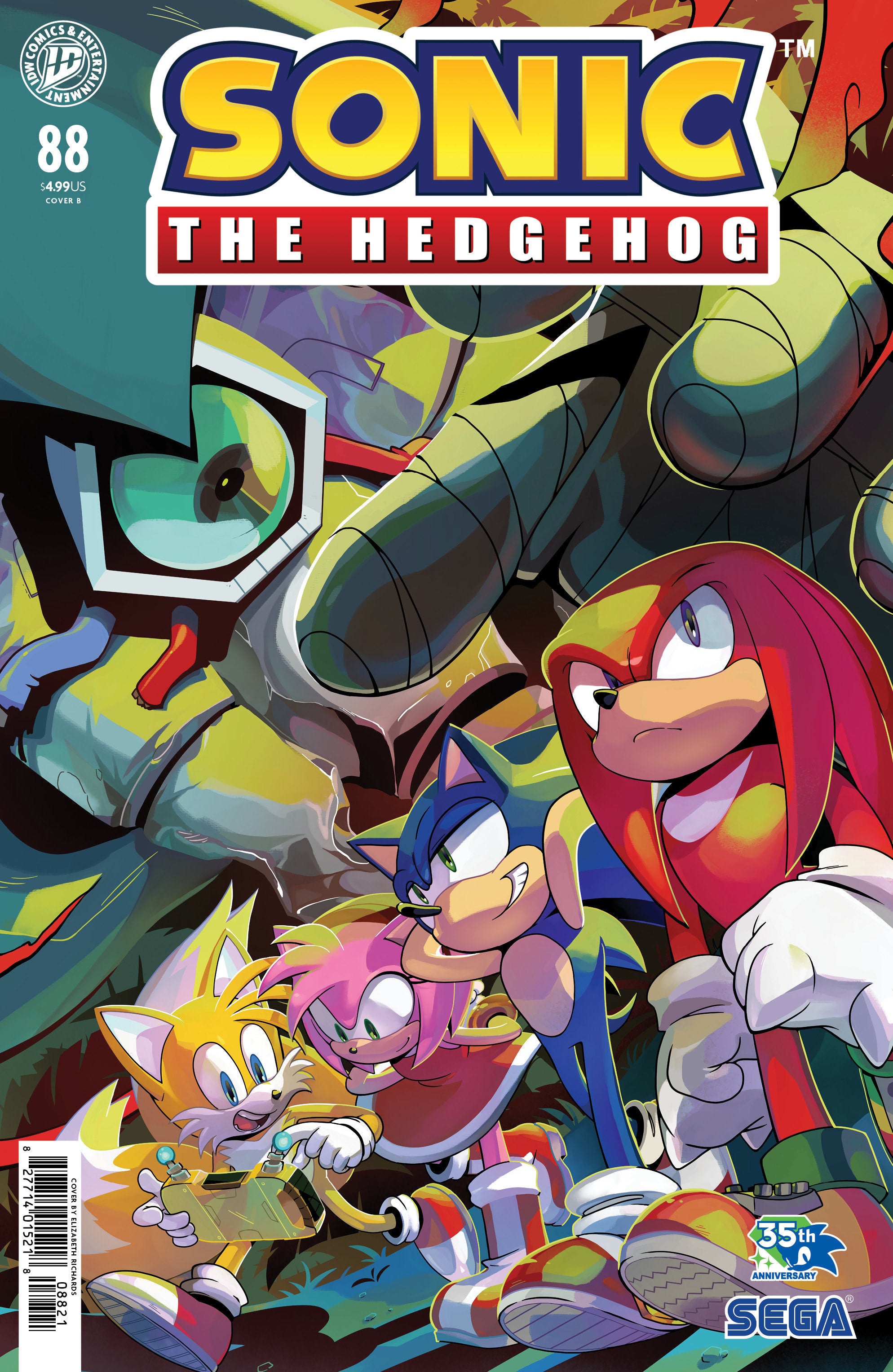 SONIC THE HEDGEHOG #88 COVER B RICHARDS