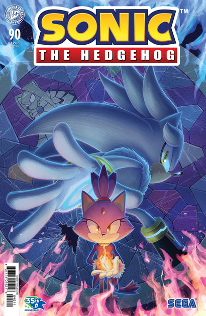SONIC THE HEDGEHOG #90 COVER A HAINES