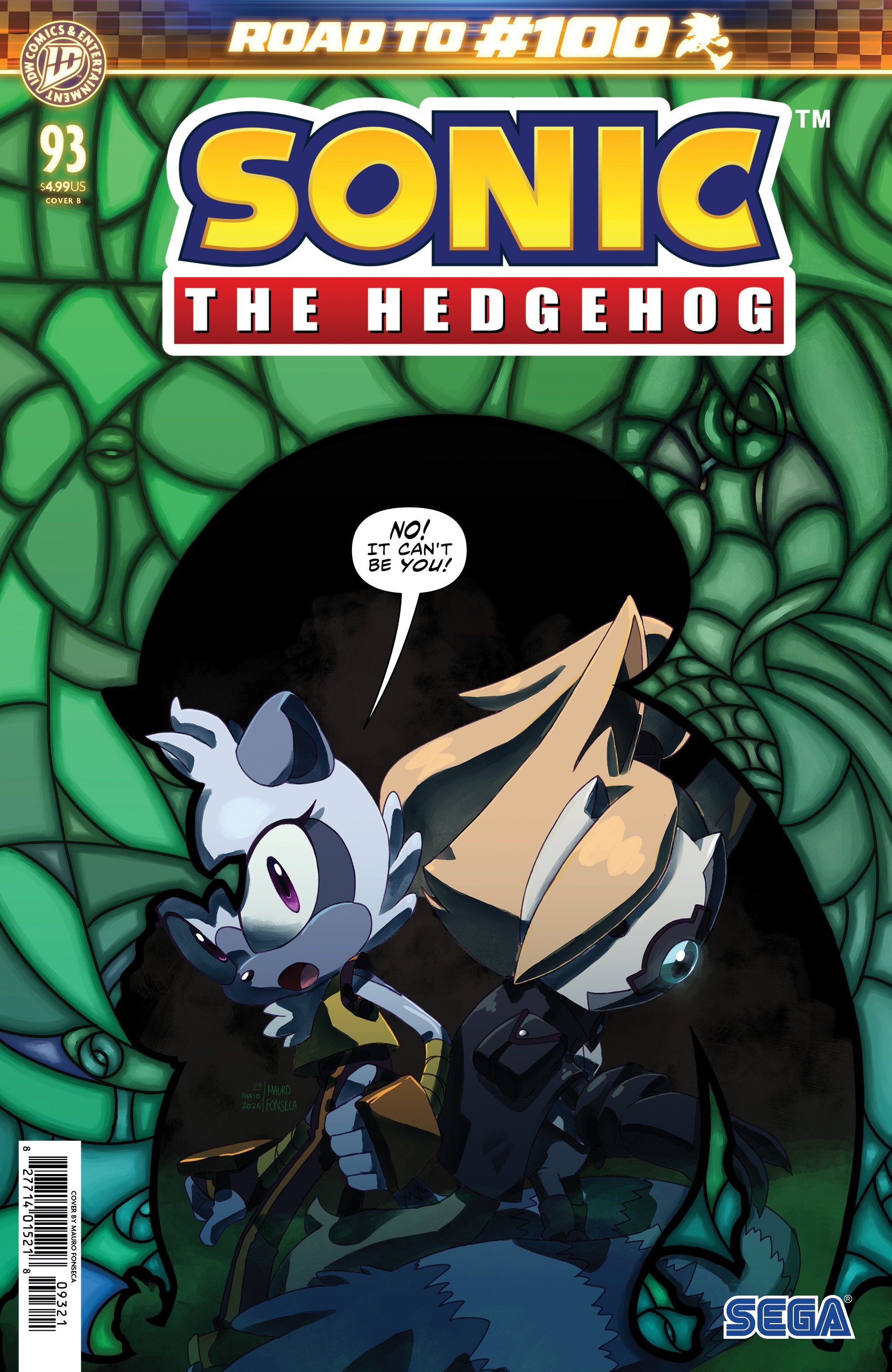 SONIC THE HEDGEHOG #93 VARIANT B (FONSECA)