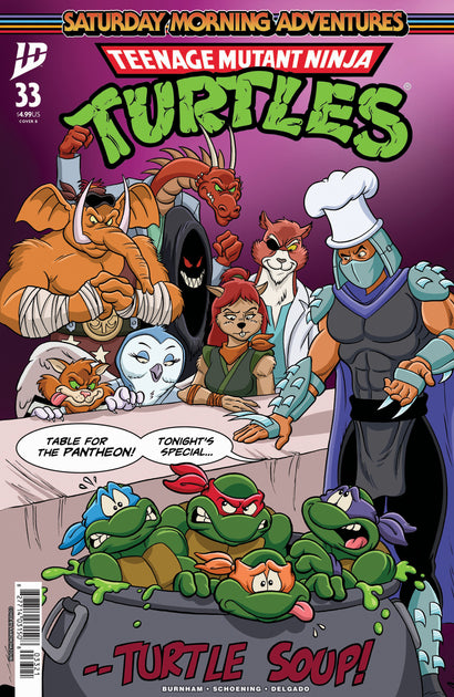 TEENAGE MUTANT NINJA TURTLES: SATURDAY MORNING ADVENTURES #33 COVER B HAZOURI