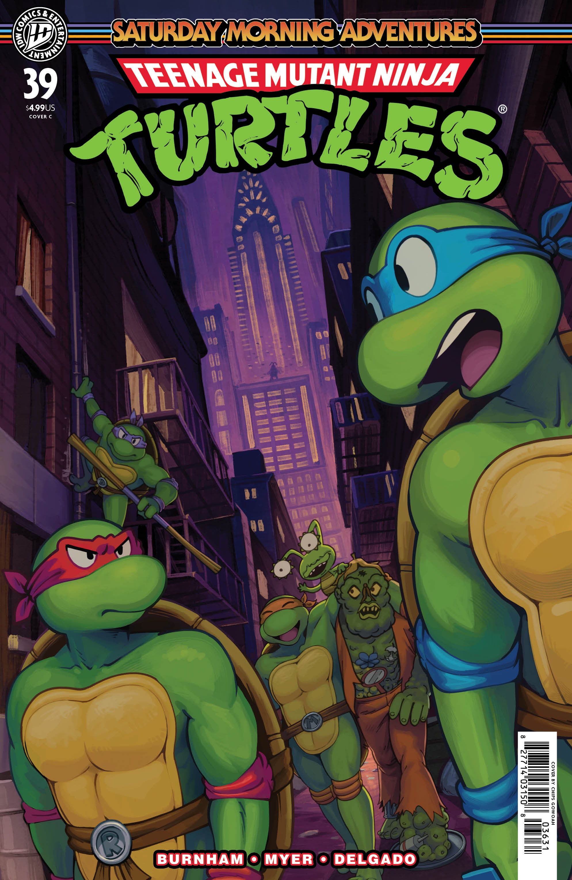 TEENAGE MUTANT NINJA TURTLES: SATURDAY MORNING ADVENTURES #39 VARIANT C GOWOAH