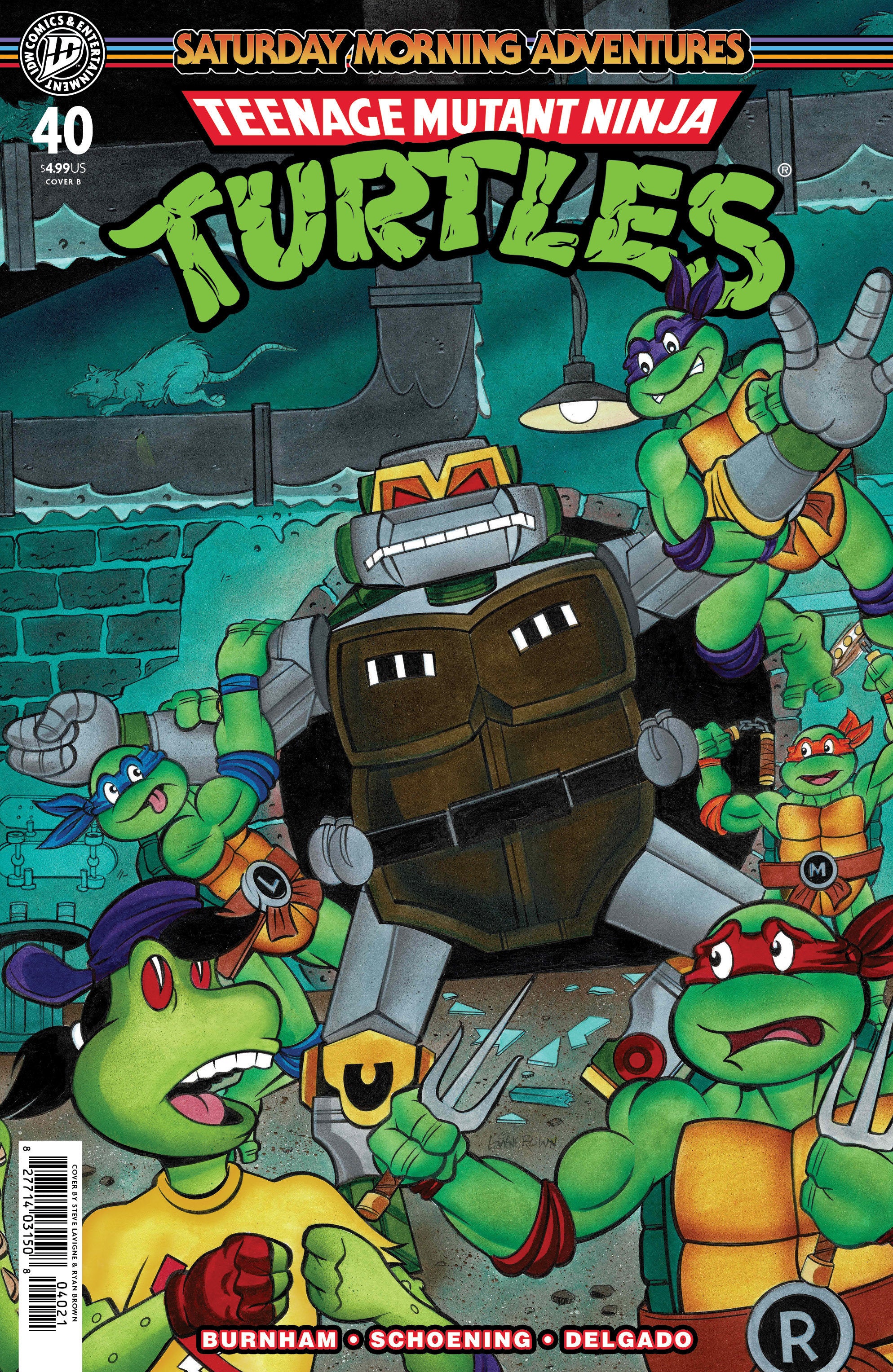 TEENAGE MUTANT NINJA TURTLES: SATURDAY MORNING ADVENTURES #40 VARIANT B LAVIGNE