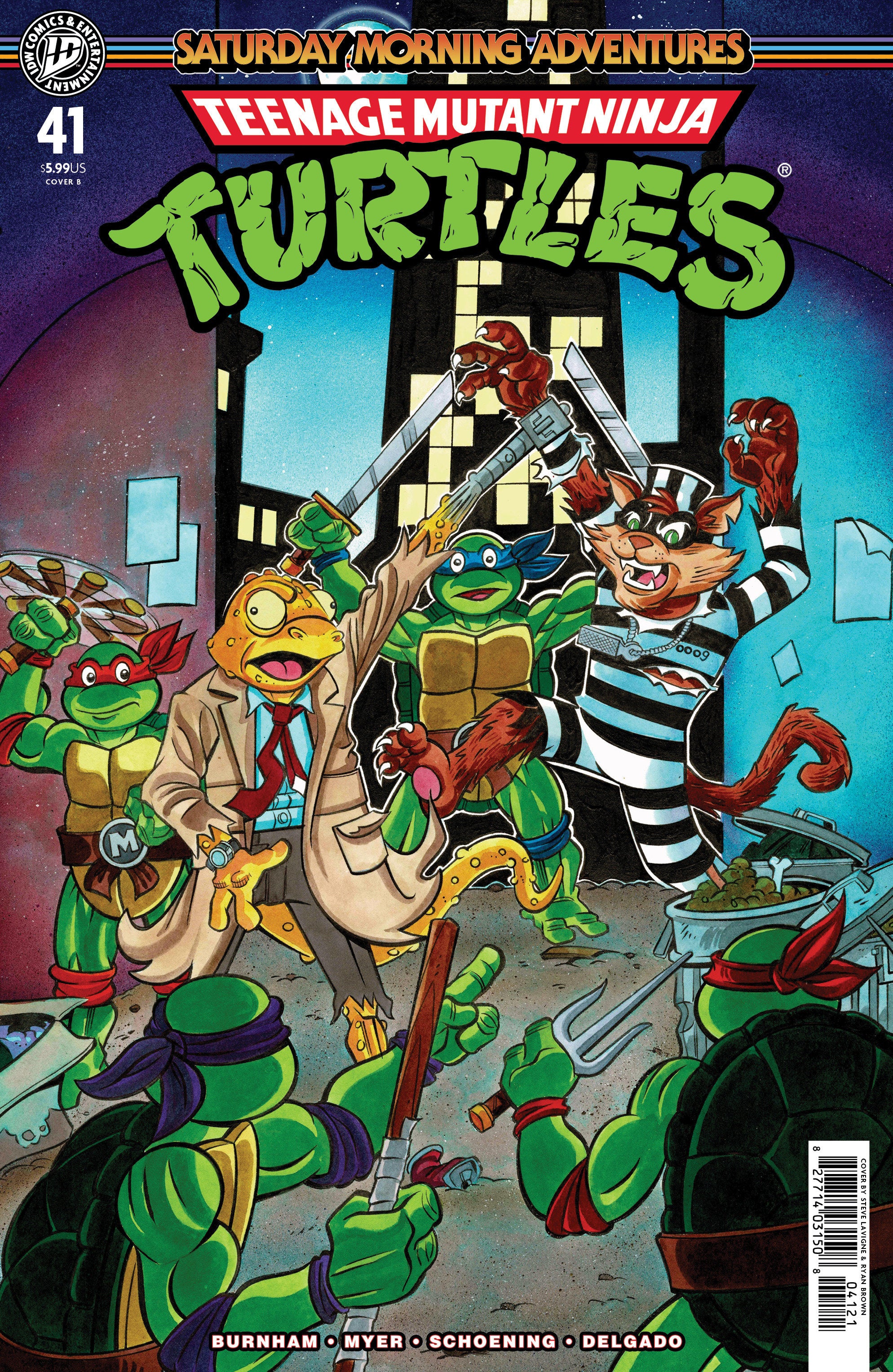 TEENAGE MUTANT NINJA TURTLES: SATURDAY MORNING ADVENTURES #41 VARIANT B LAVIGNE