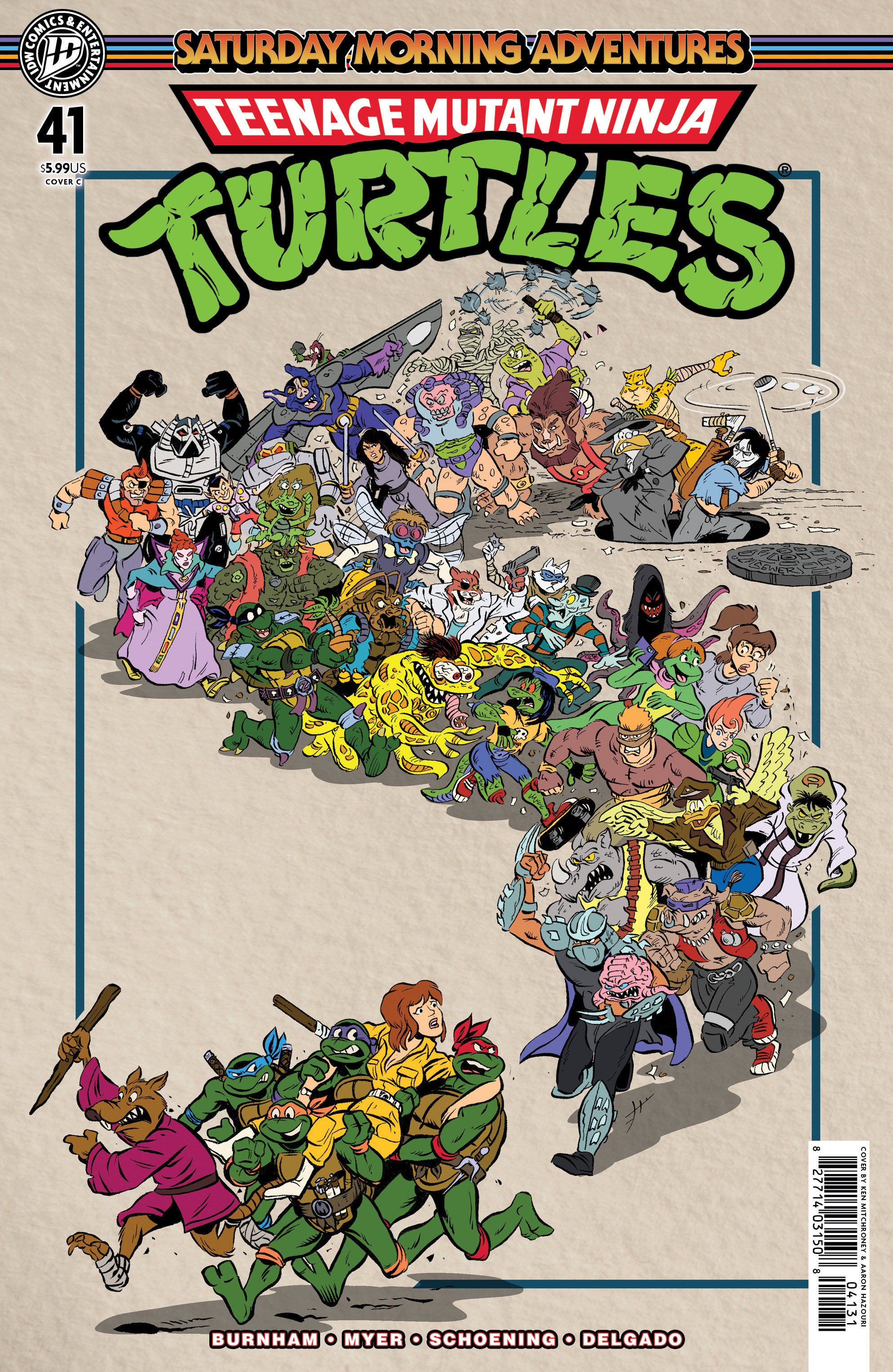 TEENAGE MUTANT NINJA TURTLES: SATURDAY MORNING ADVENTURES #41 VARIANT C MITCHRONEY