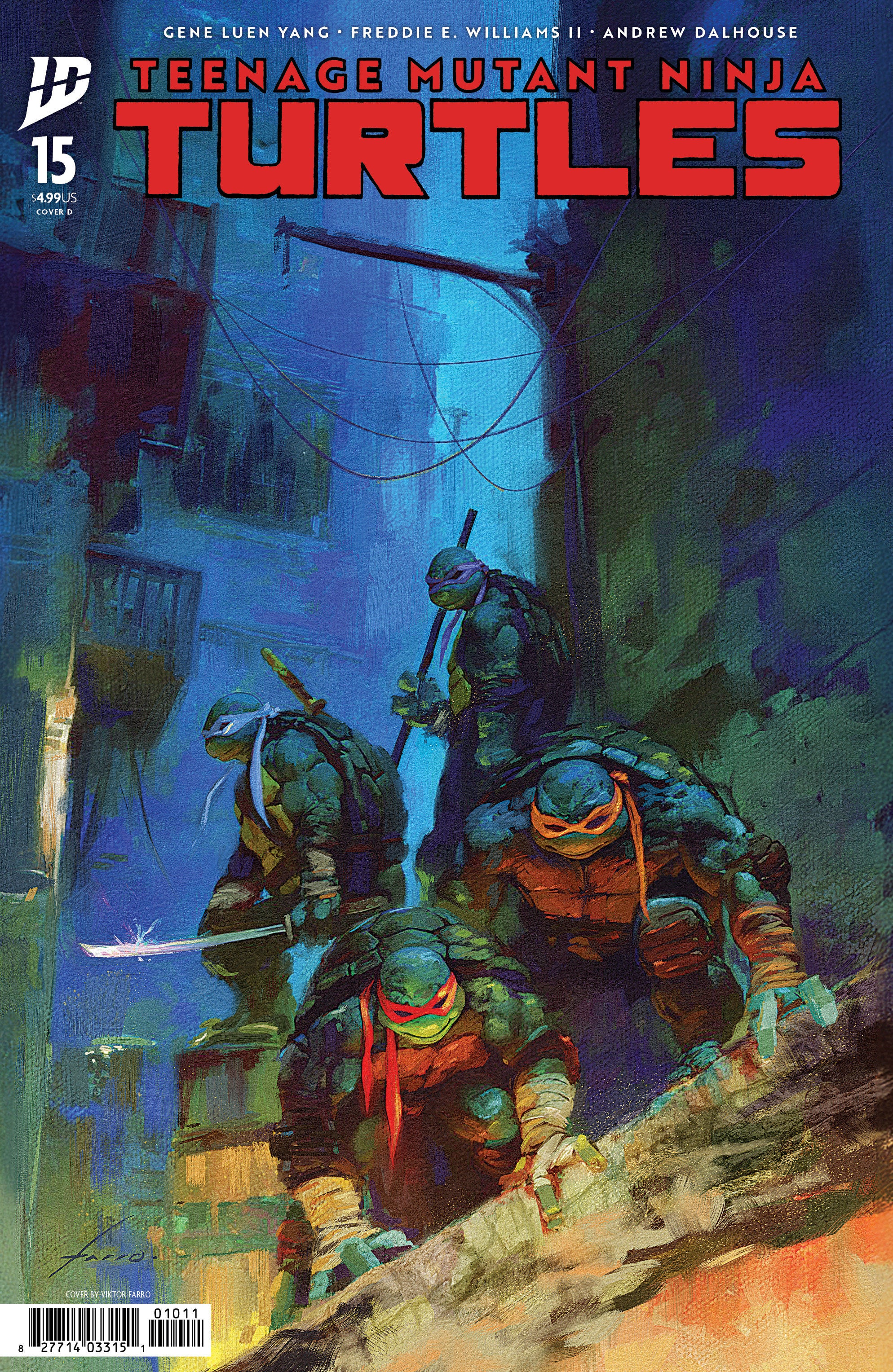 TEENAGE MUTANT NINJA TURTLES #15 COVER D FARRO