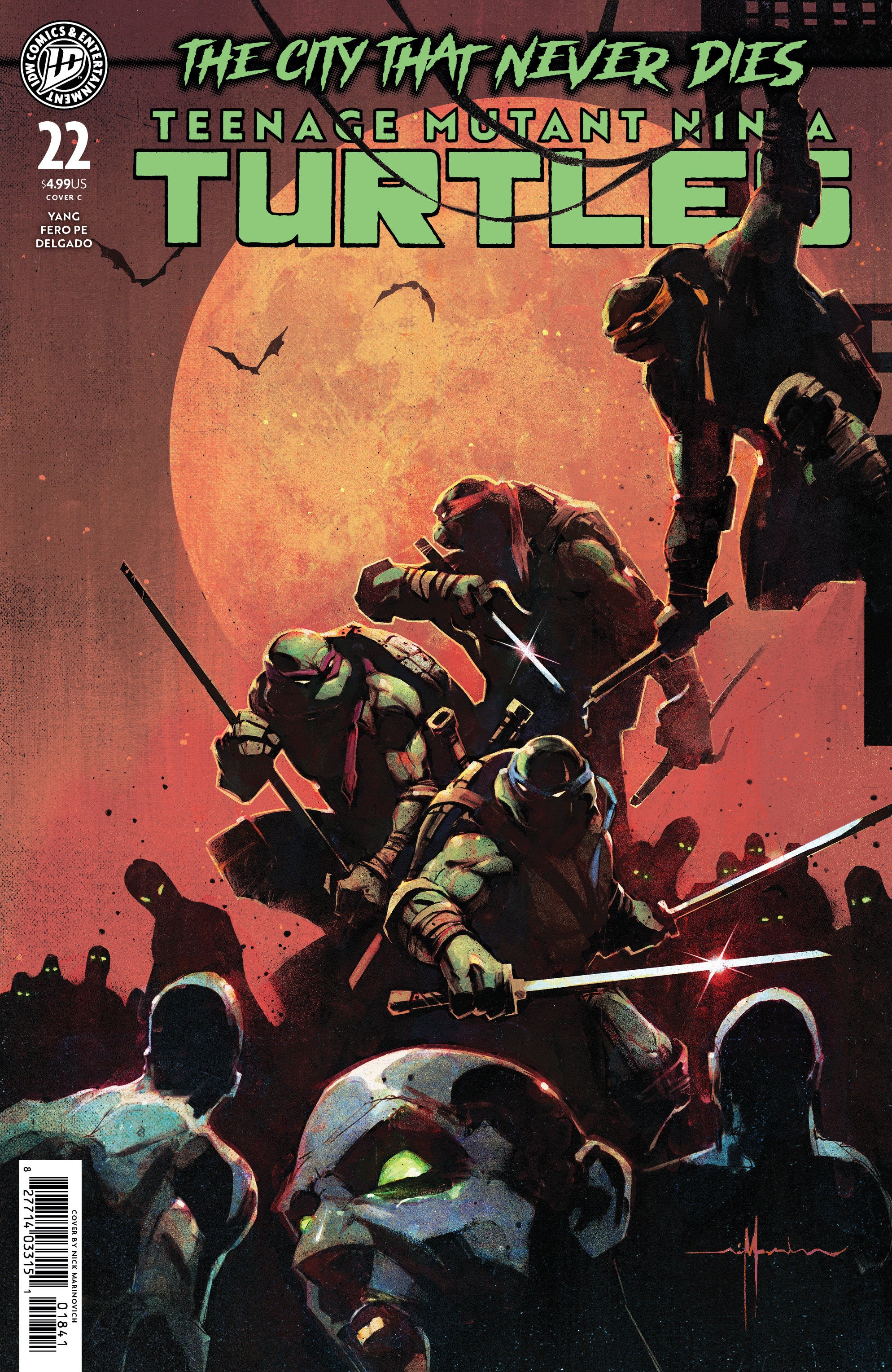 TEENAGE MUTANT NINJA TURTLES #22 VARIANT C MARINKOVICH