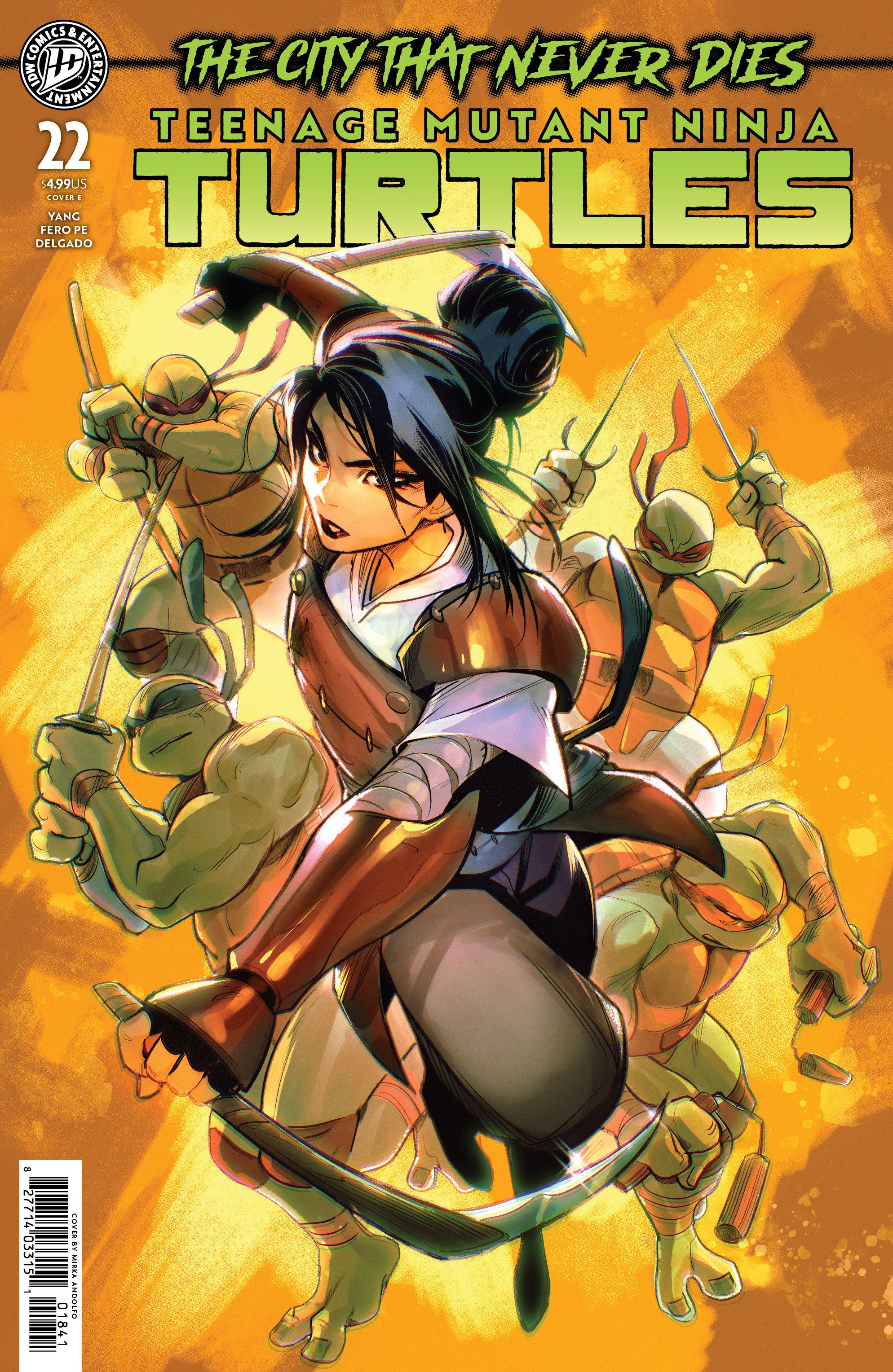 TEENAGE MUTANT NINJA TURTLES #22 VARIANT E ANDOLFO