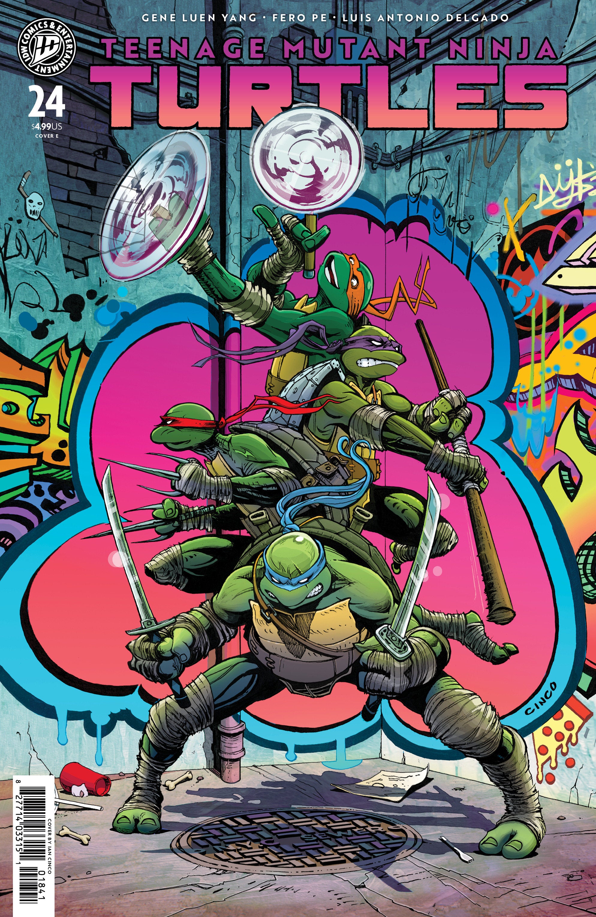 TEENAGE MUTANT NINJA TURTLES #24 VARIANT E (CINCO)