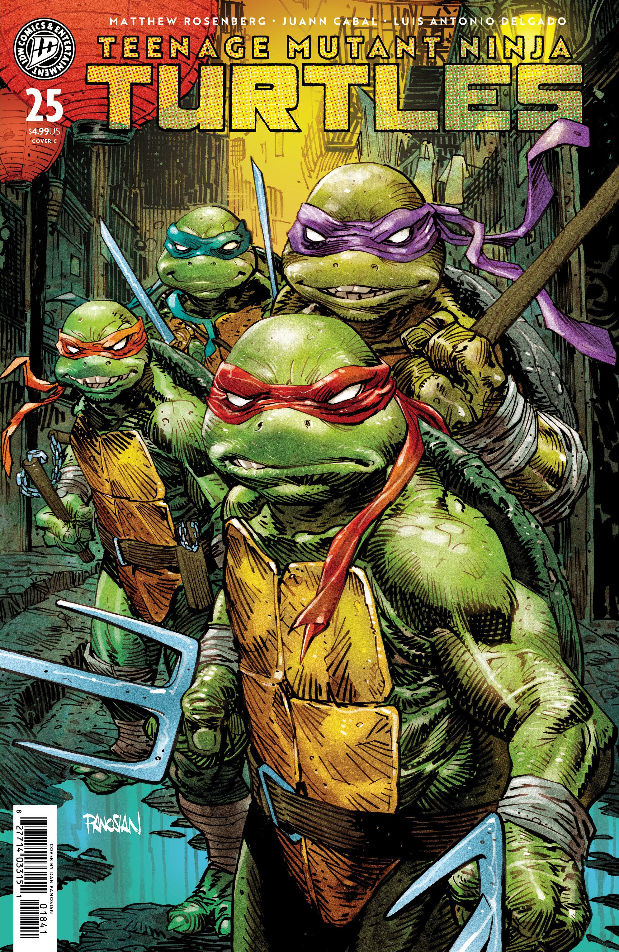 TEENAGE MUTANT NINJA TURTLES #25 VARIANT C (PANOSIAN)