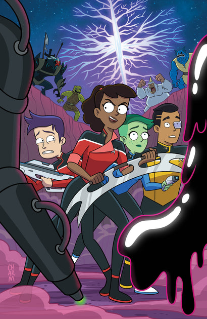 STAR TREK: LOWER DECKS #1: IDW CLASSICS VARIANT B CHARM VIRGIN FOIL