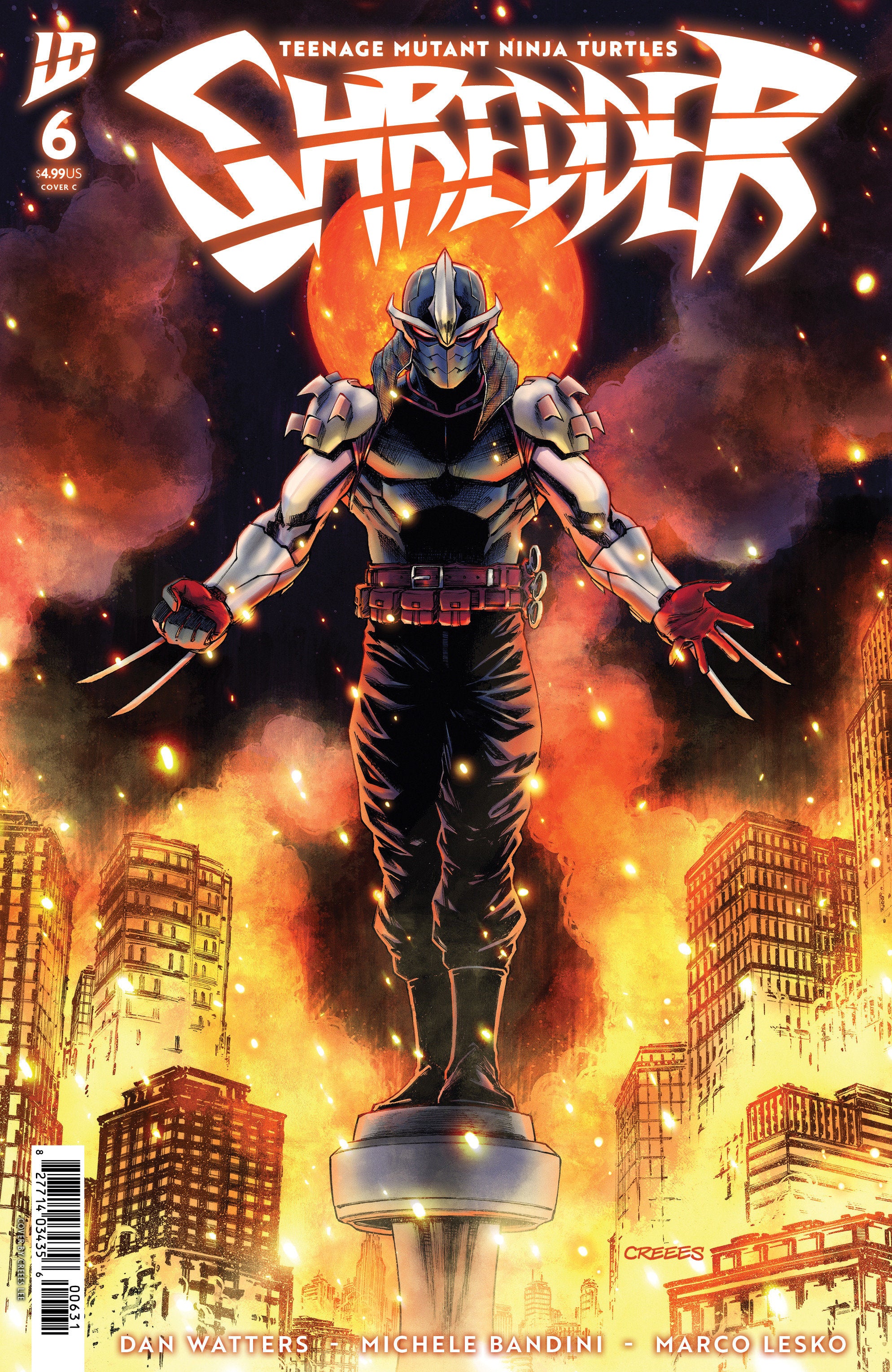TEENAGE MUTANT NINJA TURTLES: SHREDDER #6 COVER C CREEES LEE