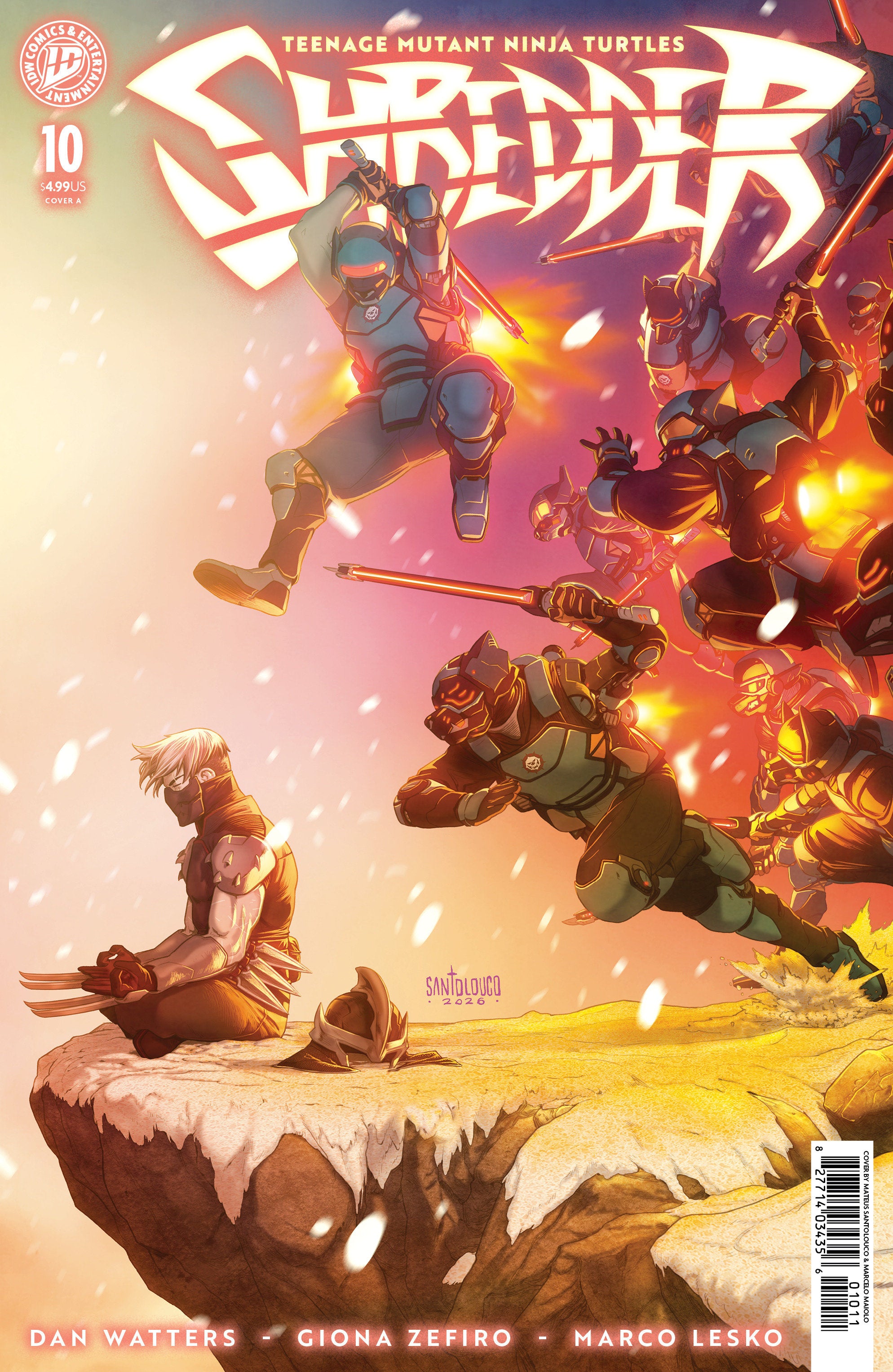 TEENAGE MUTANT NINJA TURTLES: SHREDDER #10 COVER A SANTOLOUCO