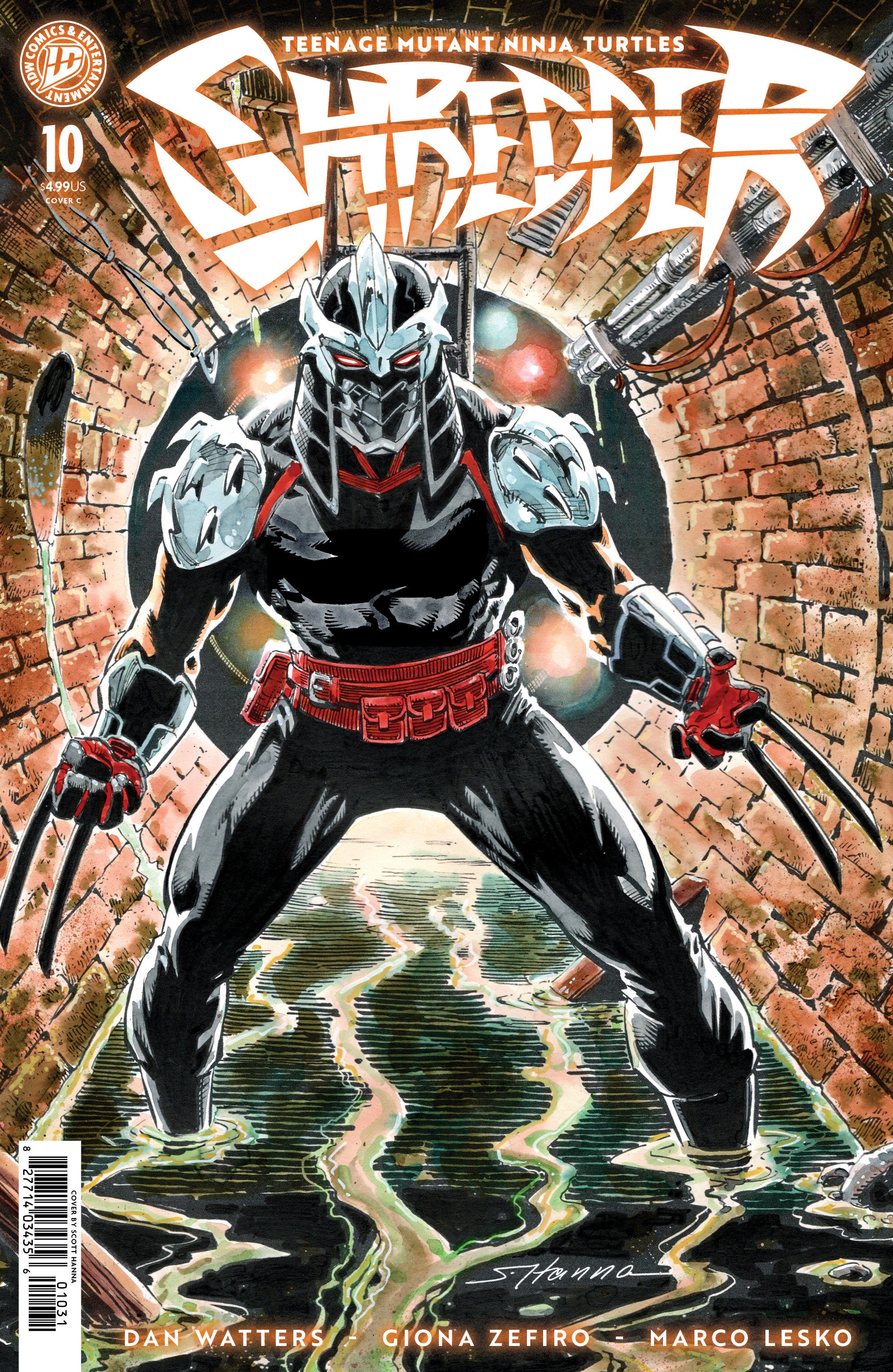 TEENAGE MUTANT NINJA TURTLES: SHREDDER #10 VARIANT C HANNA