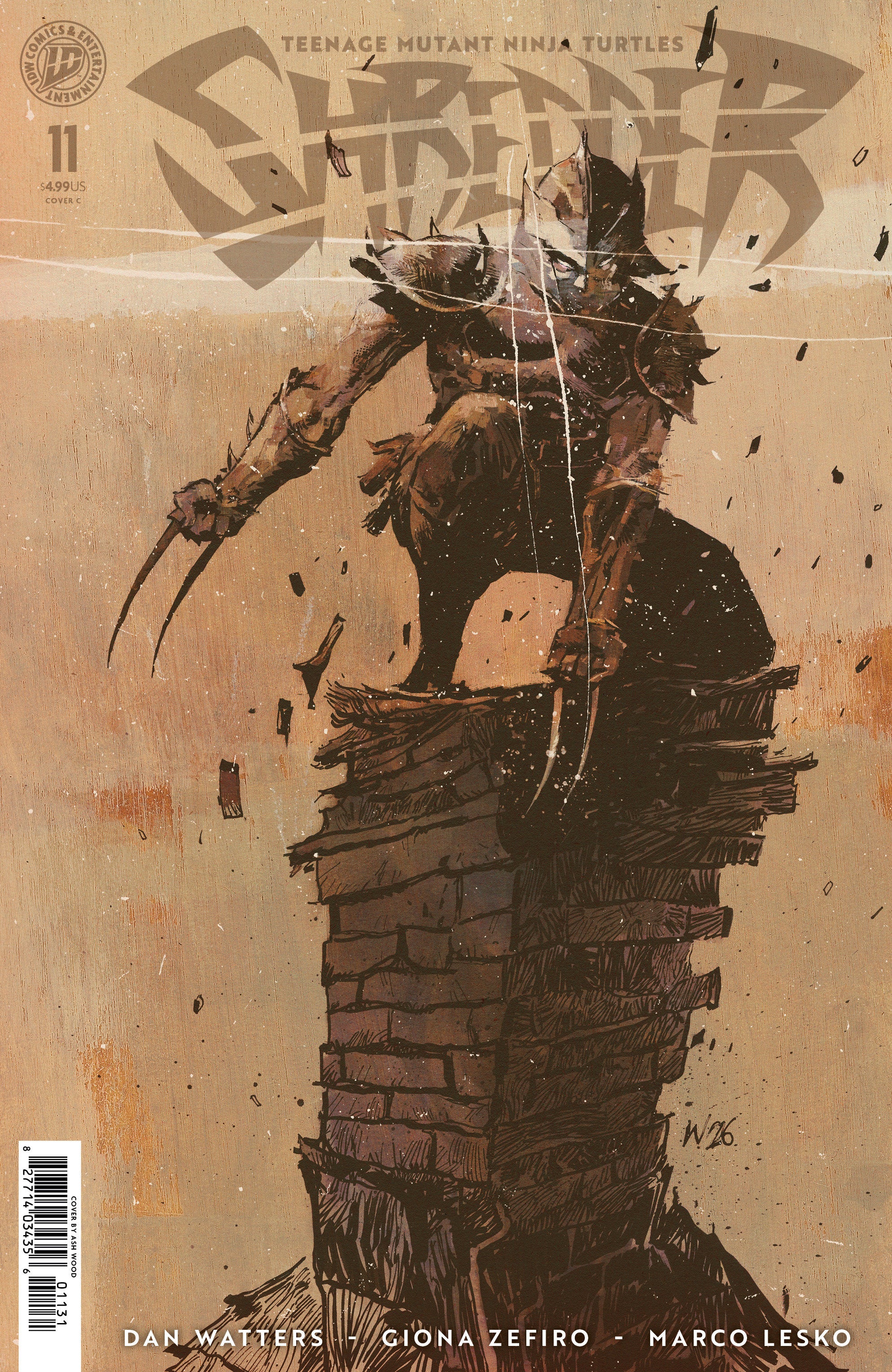 TEENAGE MUTANT NINJA TURTLES: SHREDDER #11 VARIANT C WOOD
