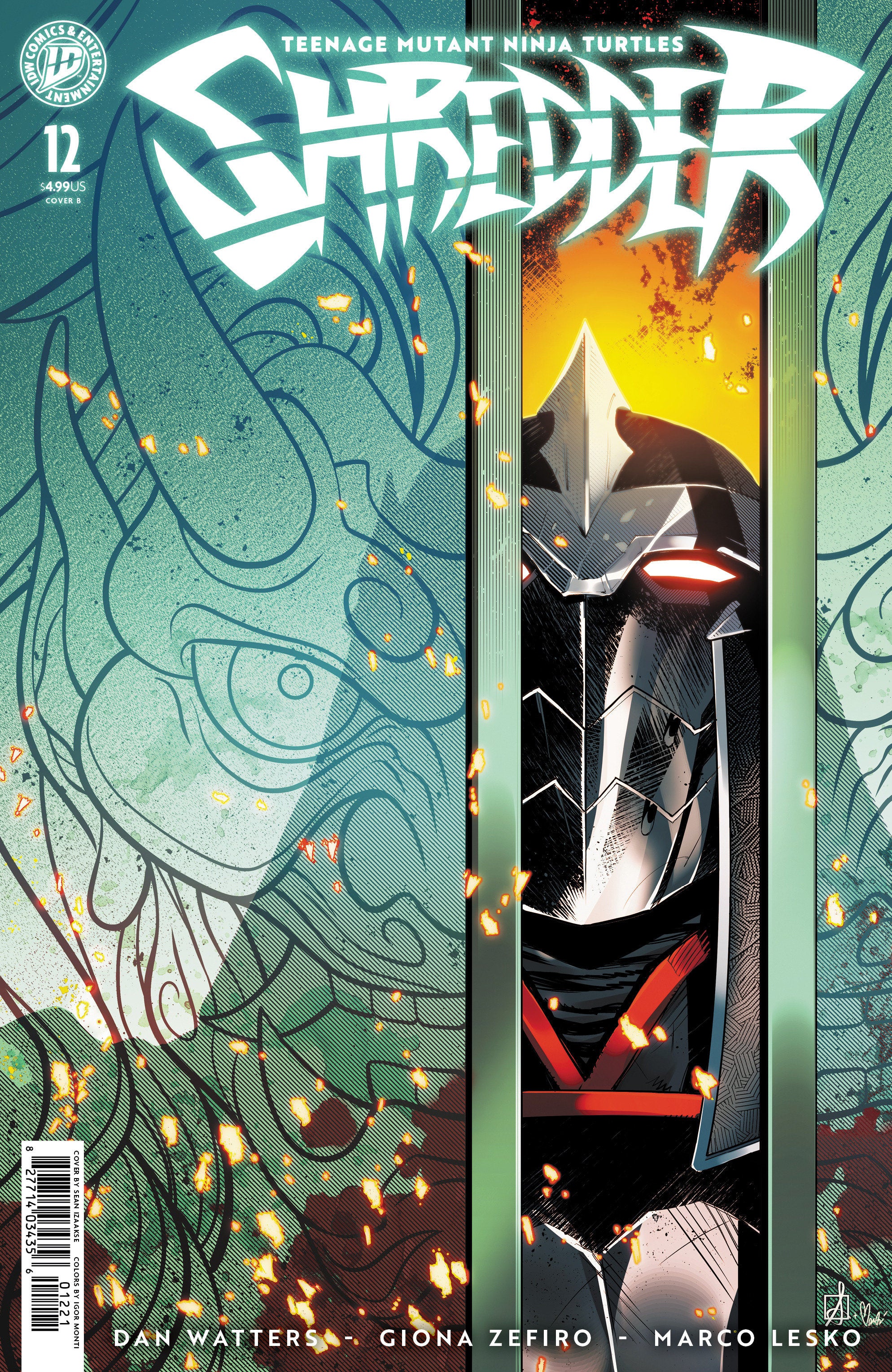 TEENAGE MUTANT NINJA TURTLES: SHREDDER #12 VARIANT B IZAAKSE