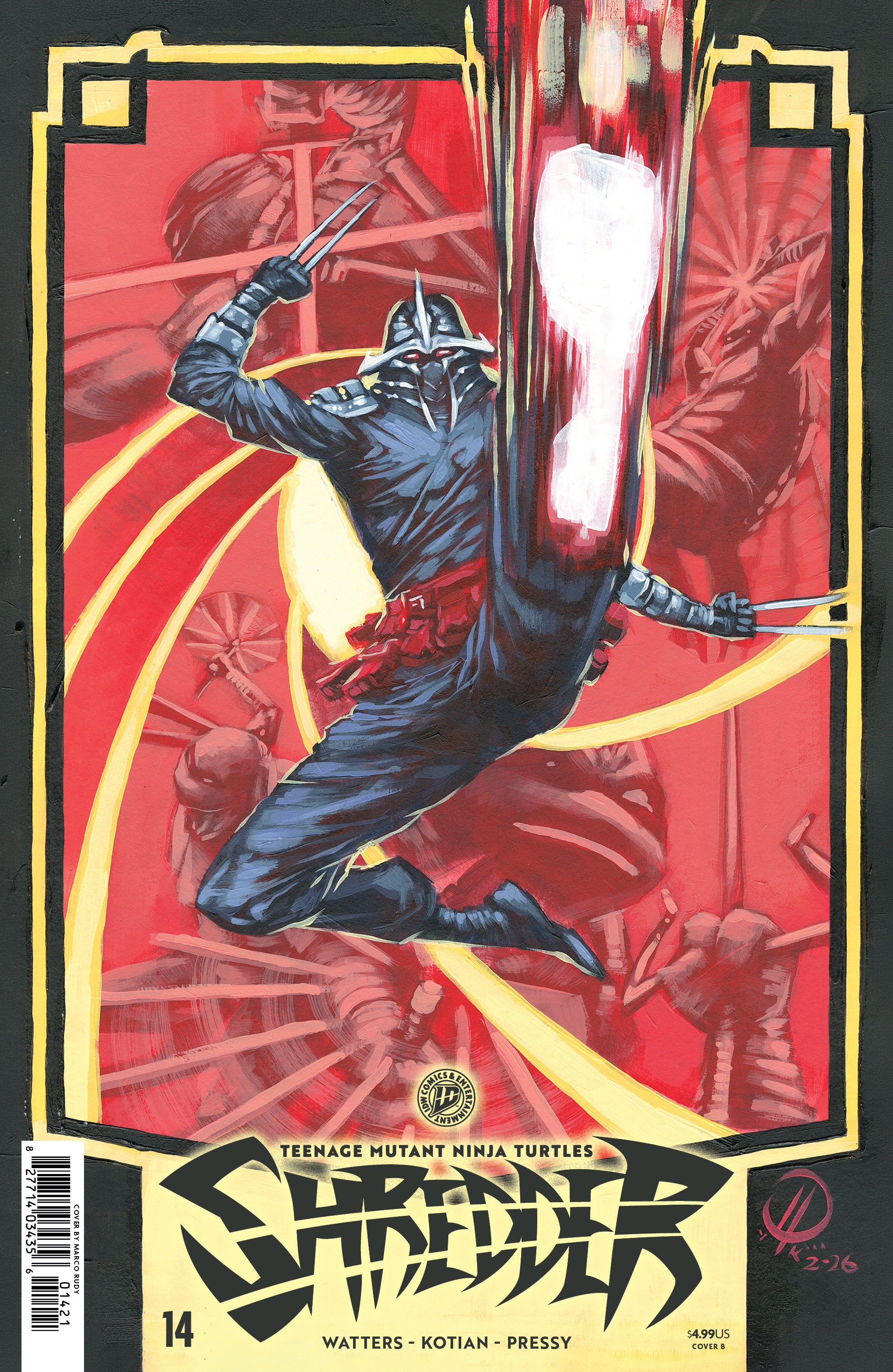 TEENAGE MUTANT NINJA TURTLES: SHREDDER #14 VARIANT B (RUDY)