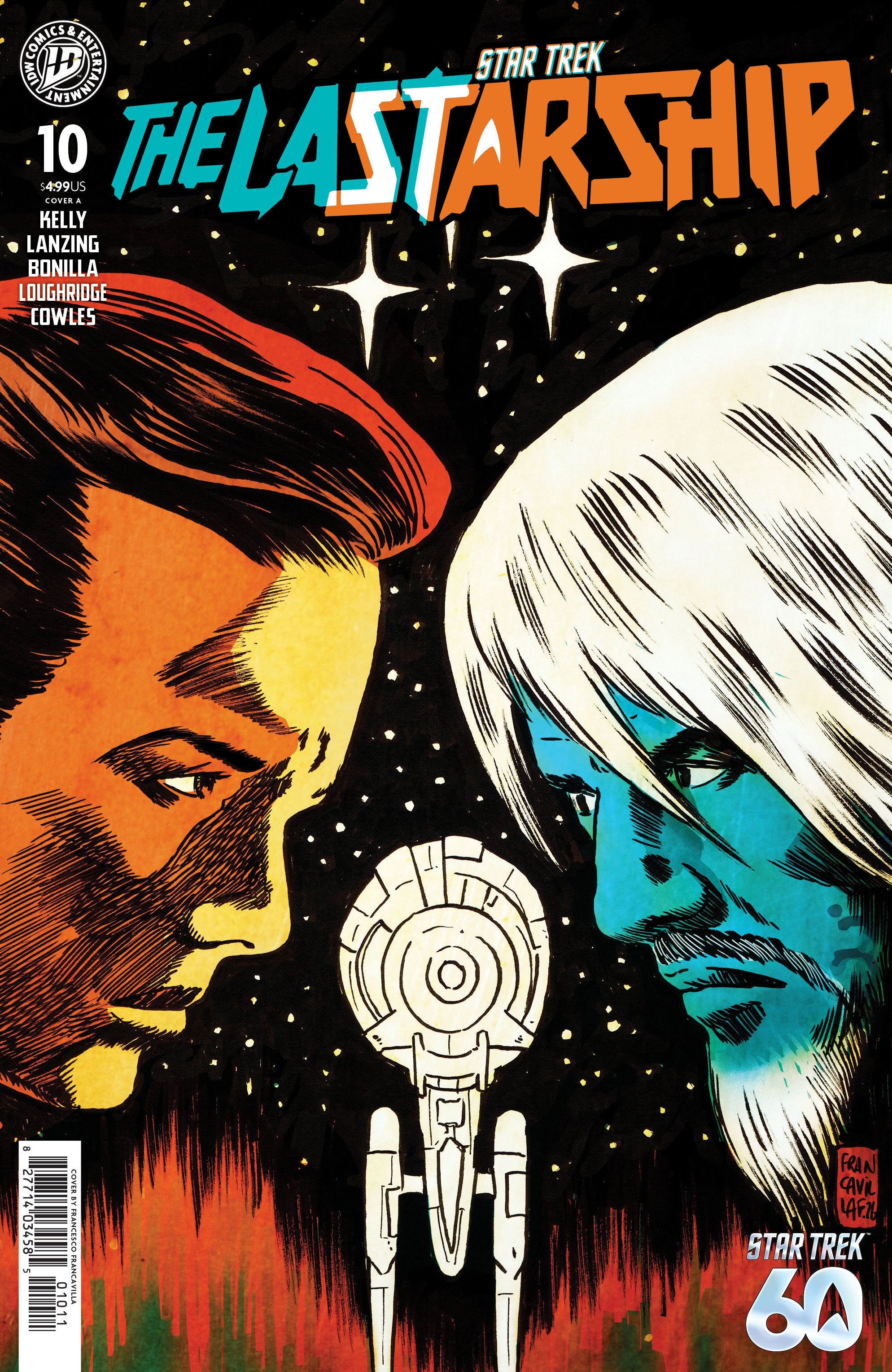 STAR TREK: THE LAST STARSHIP #10 COVER A FRANCAVILLA