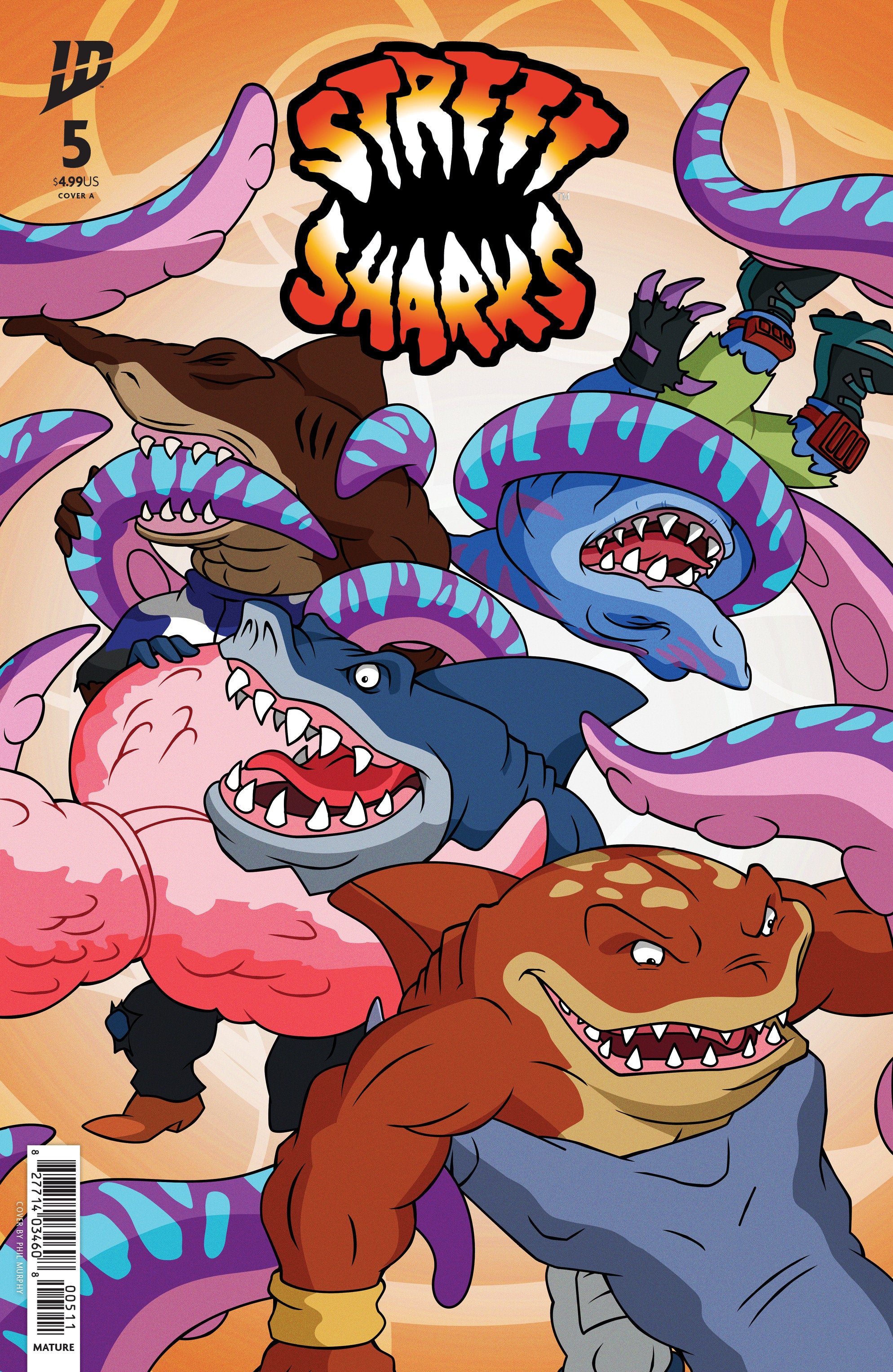 STREET SHARKS #5 COVER A MURPHY
