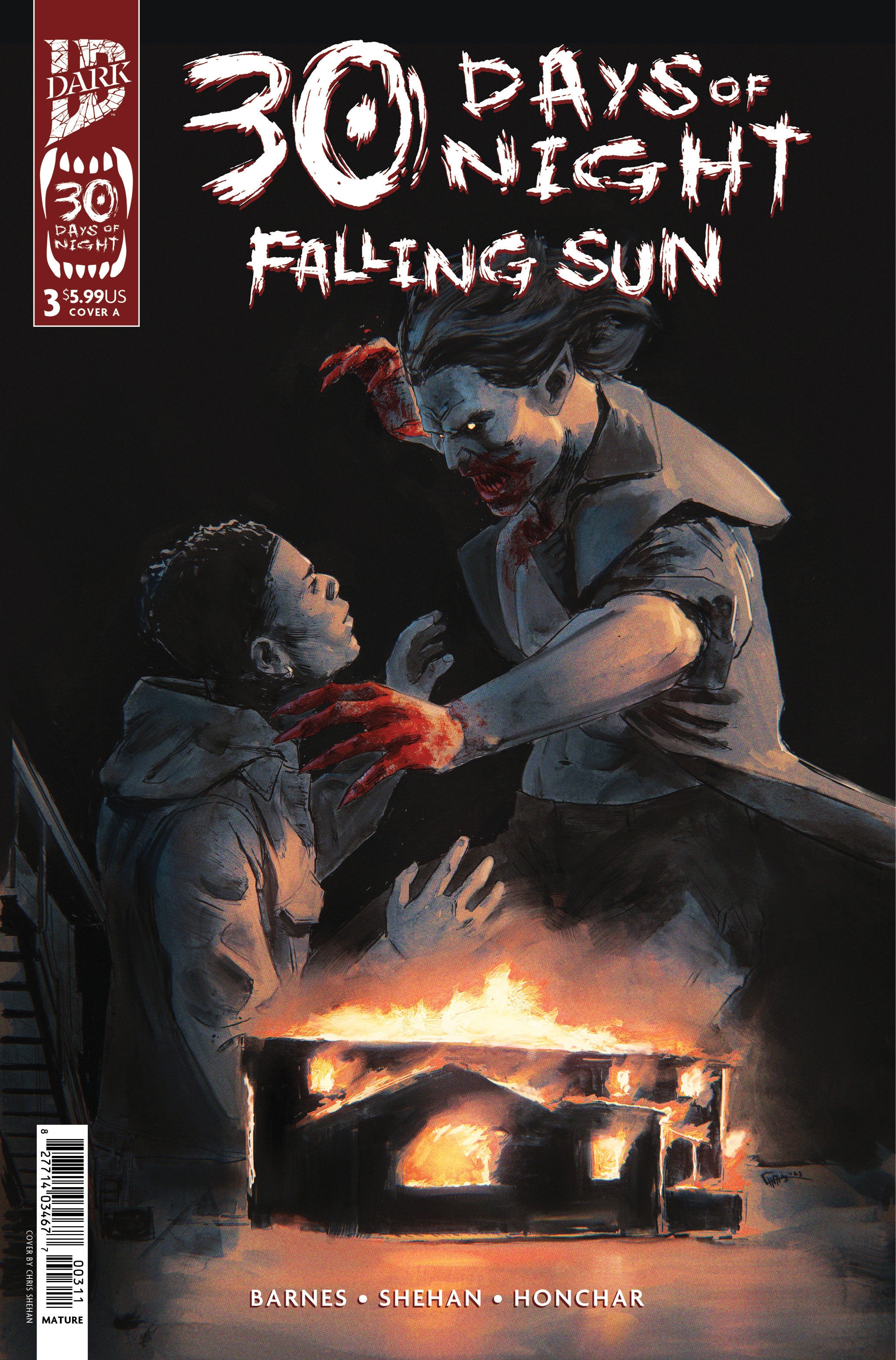 30 DAYS OF NIGHT: FALLING SUN #3 COVER A SHEHAN