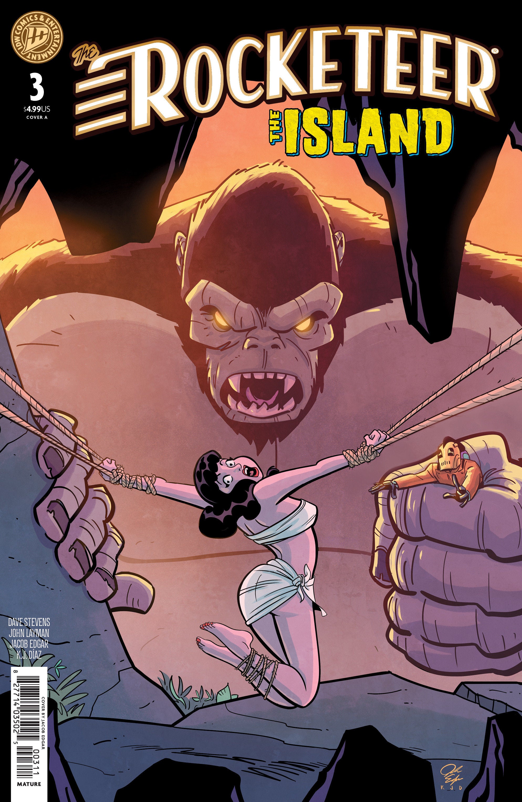 THE ROCKETEER: THE ISLAND #3 COVER A EDGAR