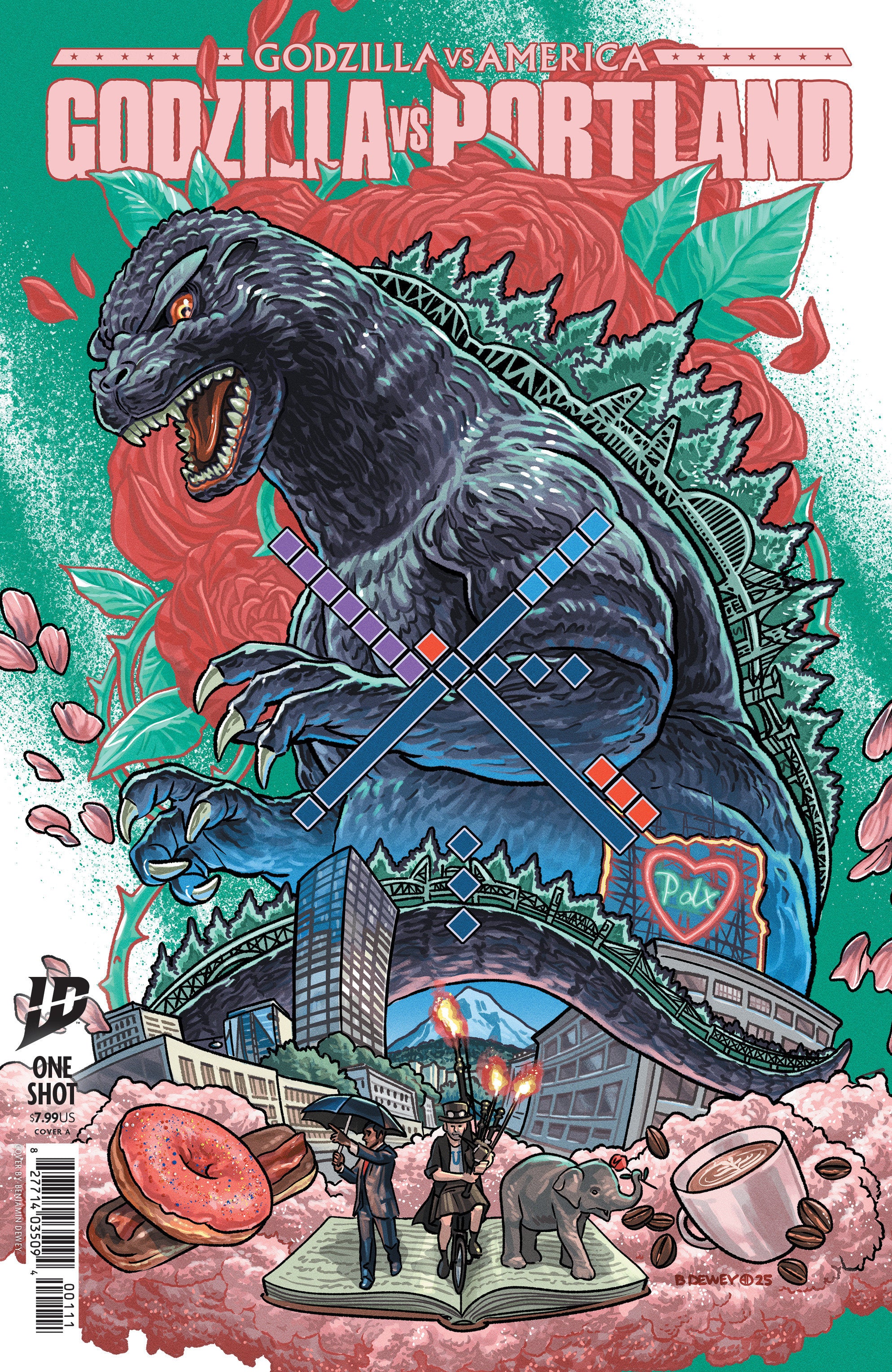 GODZILLA VS. AMERICA: PORTLAND COVER A DEWEY