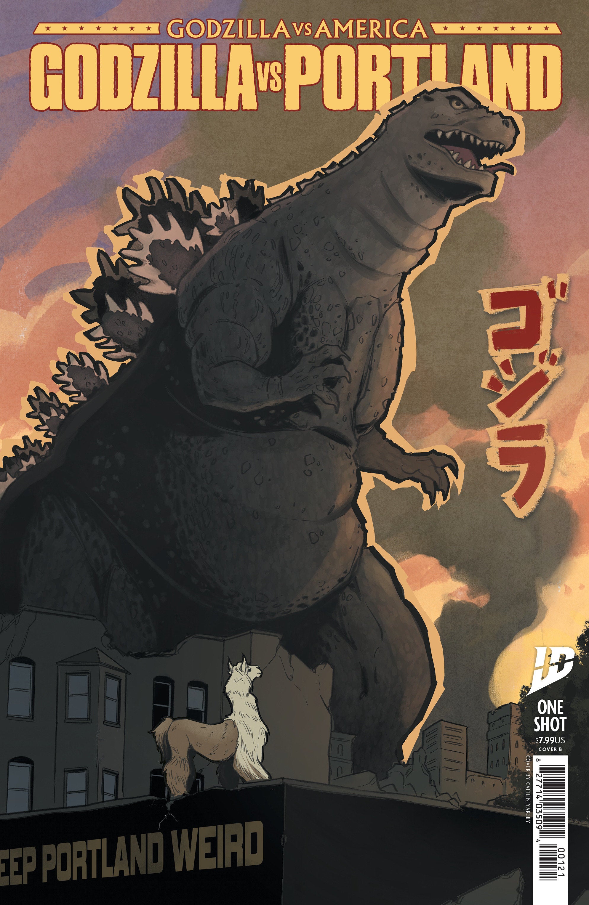 GODZILLA VS. AMERICA: PORTLAND VARIANT B YARSKY