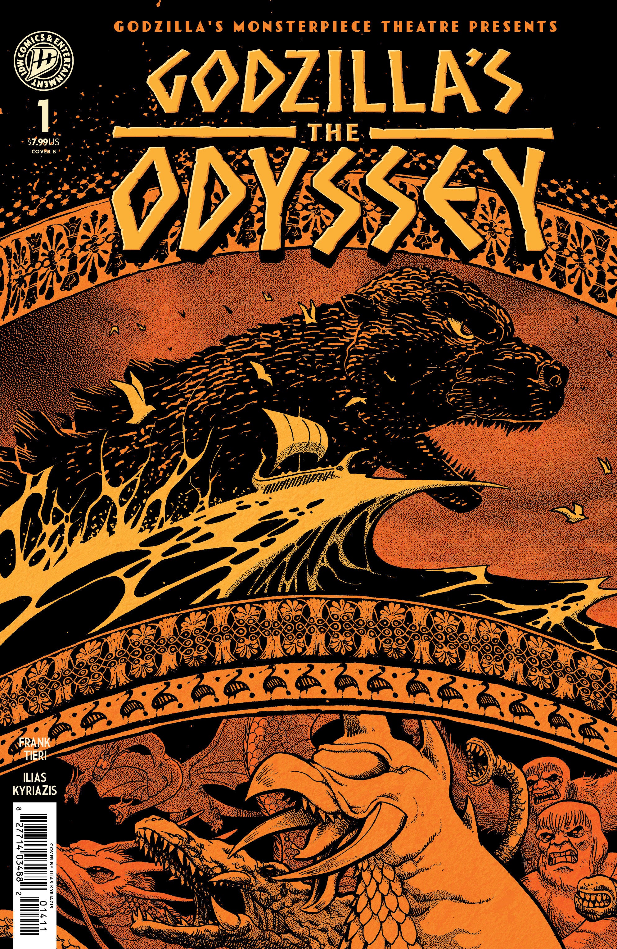 GODZILLA’S MONSTERPIECE THEATRE PRESENTS: GODZILLA’S THE ODYSSEY COVER B KYRIAZIS