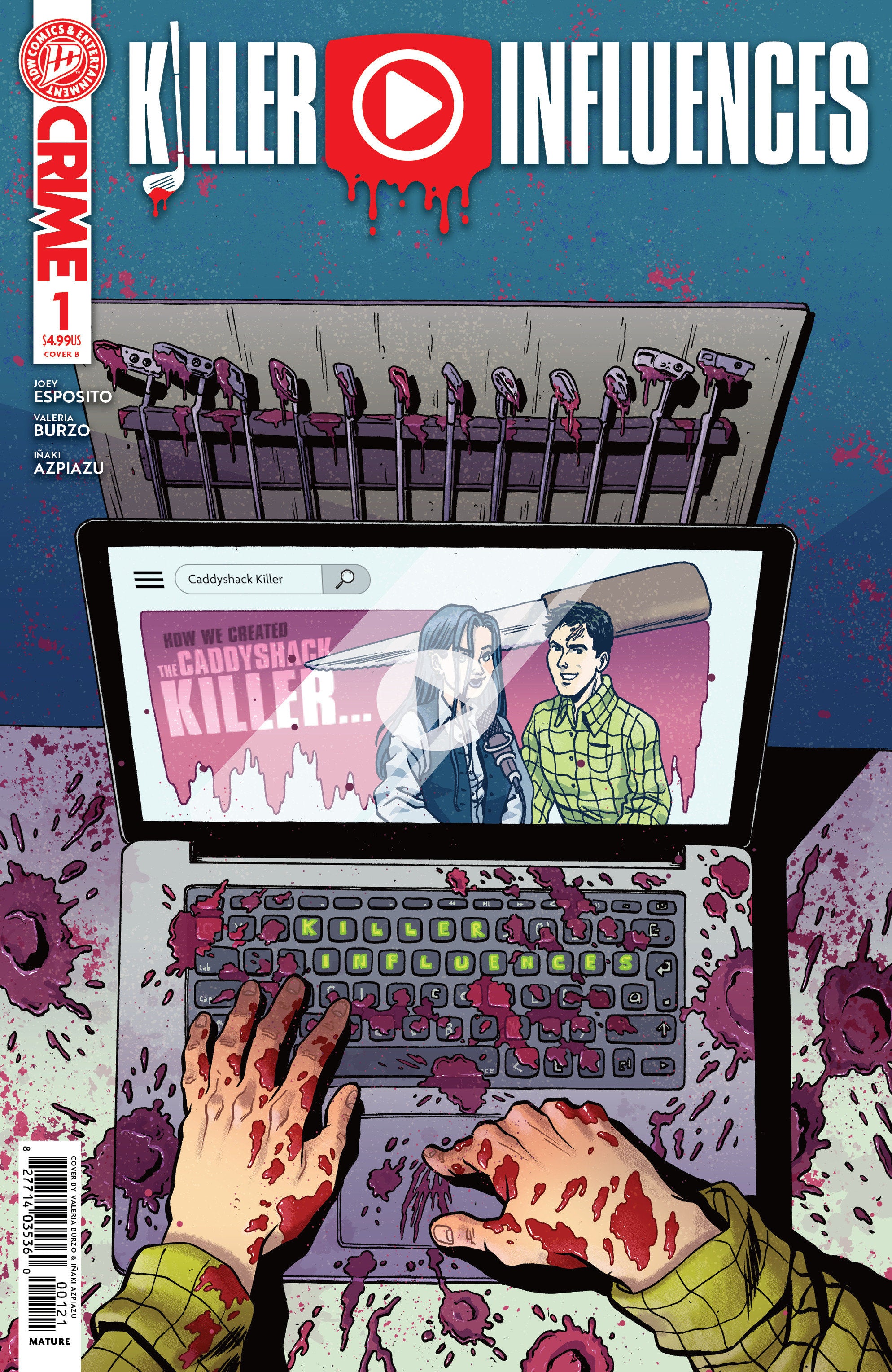 KILLER INFLUENCES #1 COVER B BURZO