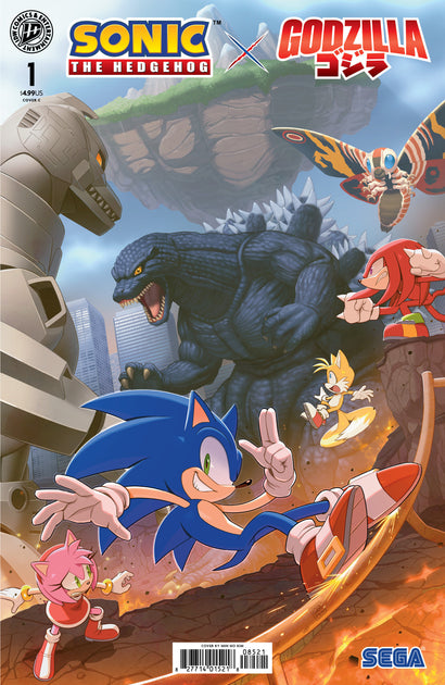 SONIC THE HEDGEHOG X GODZILLA #1 VARIANT C KIM