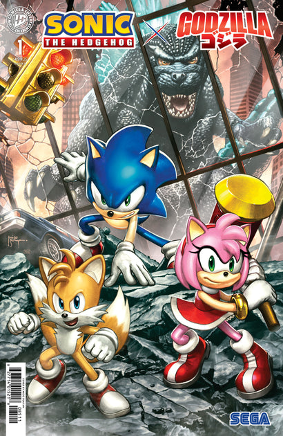SONIC THE HEDGEHOG X GODZILLA #1 VARIANT E SUAYAN