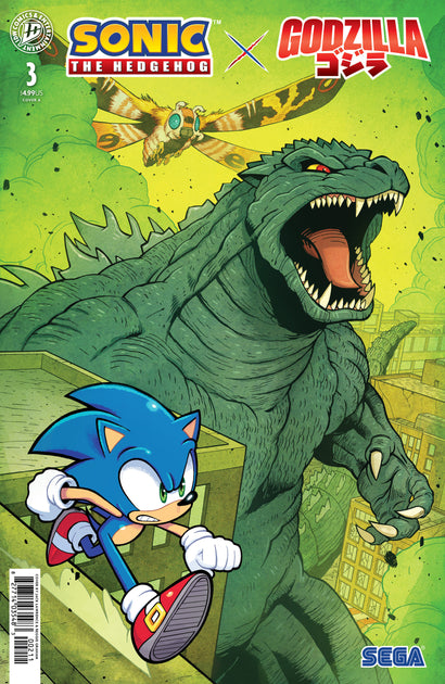 SONIC THE HEDGEHOG X GODZILLA #3 COVER A (LAWRENCE)