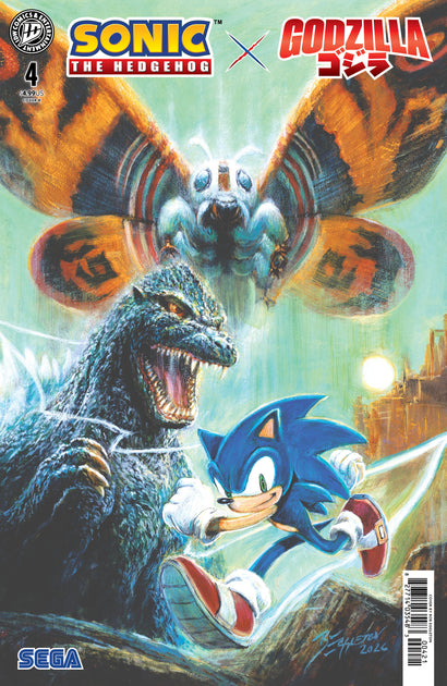 SONIC THE HEDGEHOG X GODZILLA #4 VARIANT B (EGGLETON)