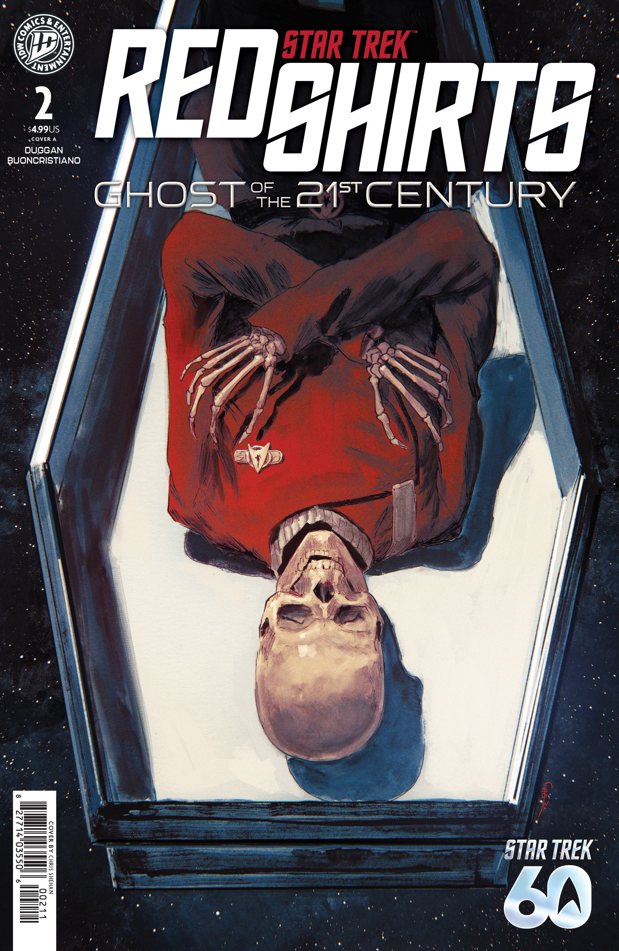 STAR TREK: RED SHIRTS--GHOST OF THE 21ST CENTURY #2 COVER A SHEHAN