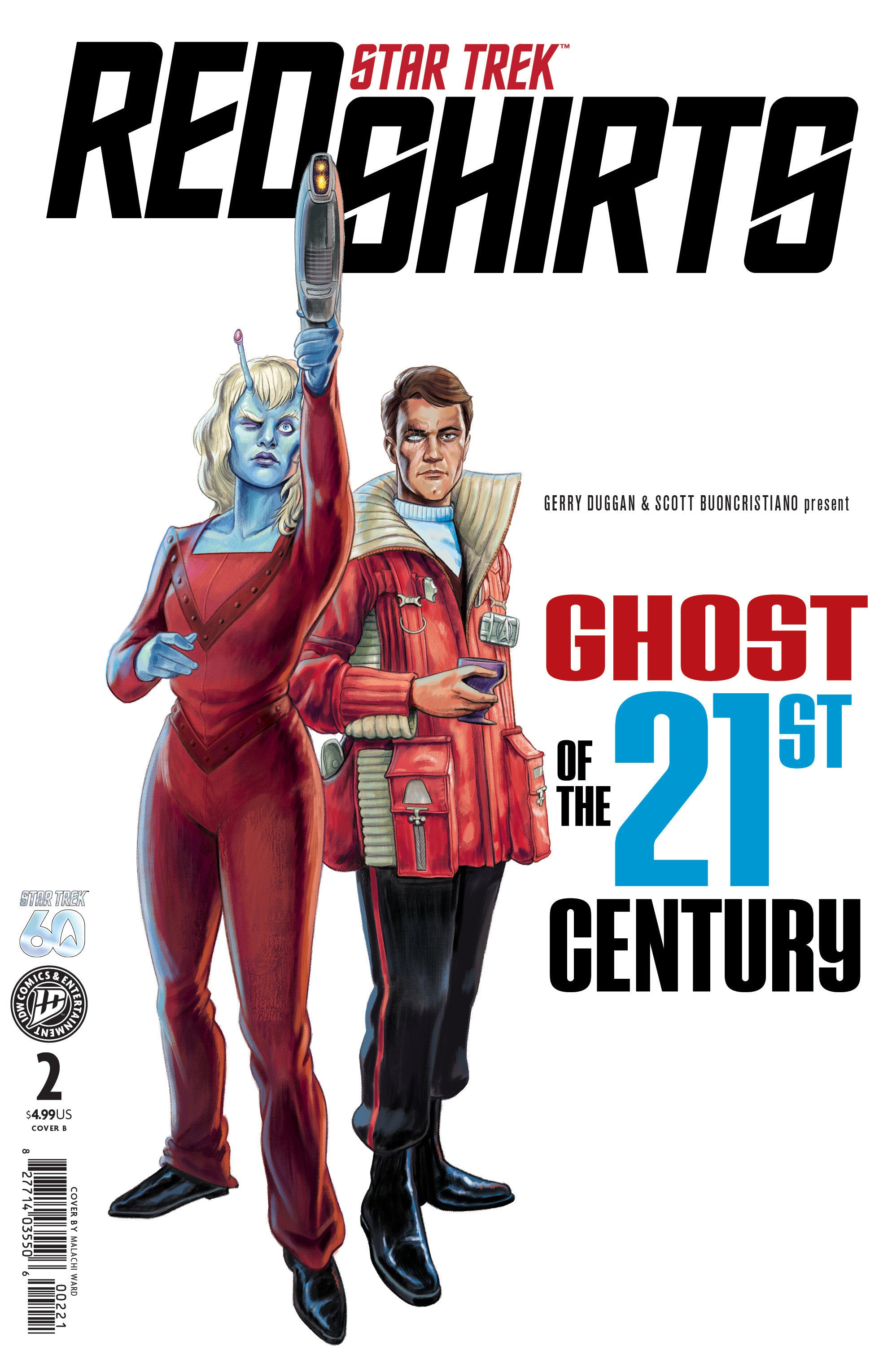 STAR TREK: RED SHIRTS--GHOST OF THE 21ST CENTURY #2 VARIANT B WARD