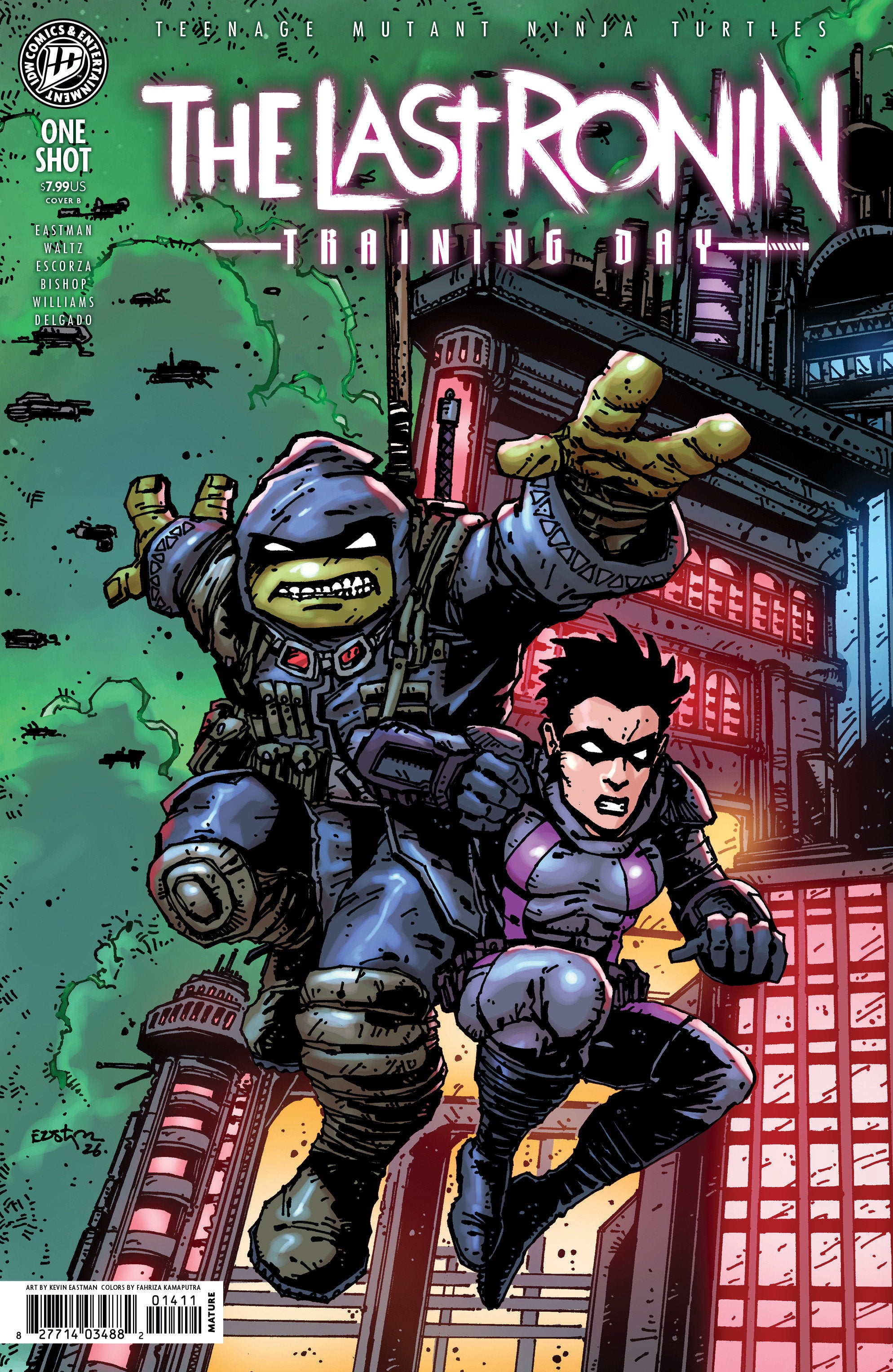 TEENAGE MUTANT NINJA TURTLES: THE LAST RONIN--TRAINING DAY VARIANT B EASTMAN
