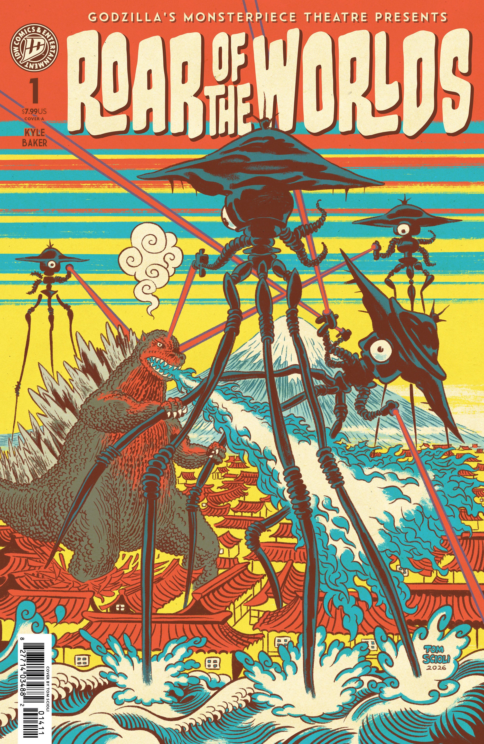 GODZILLA'S MONSTERPIECE THEATRE PRESENTS: ROAR OF THE WORLDS COVER A SCIOLI