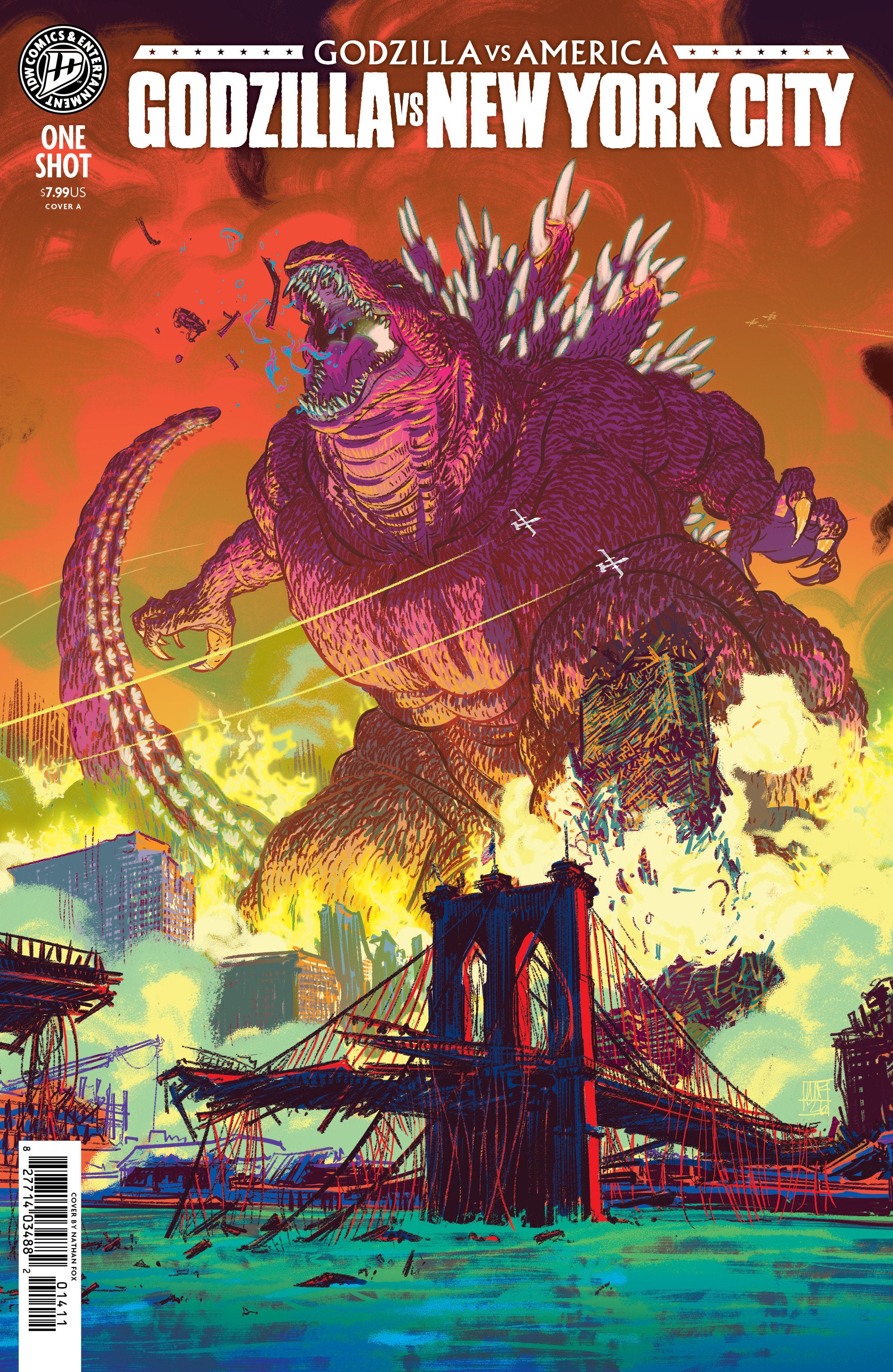 GODZILLA VS. AMERICA: NEW YORK CITY COVER A FOX