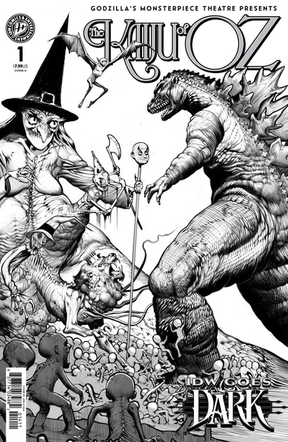 GODZILLAS MONSTERPIECE THEATRE PRESENTS: THE KAIJU OF OZ VARIANT D AYALA IDW GOES DARK VARIANT