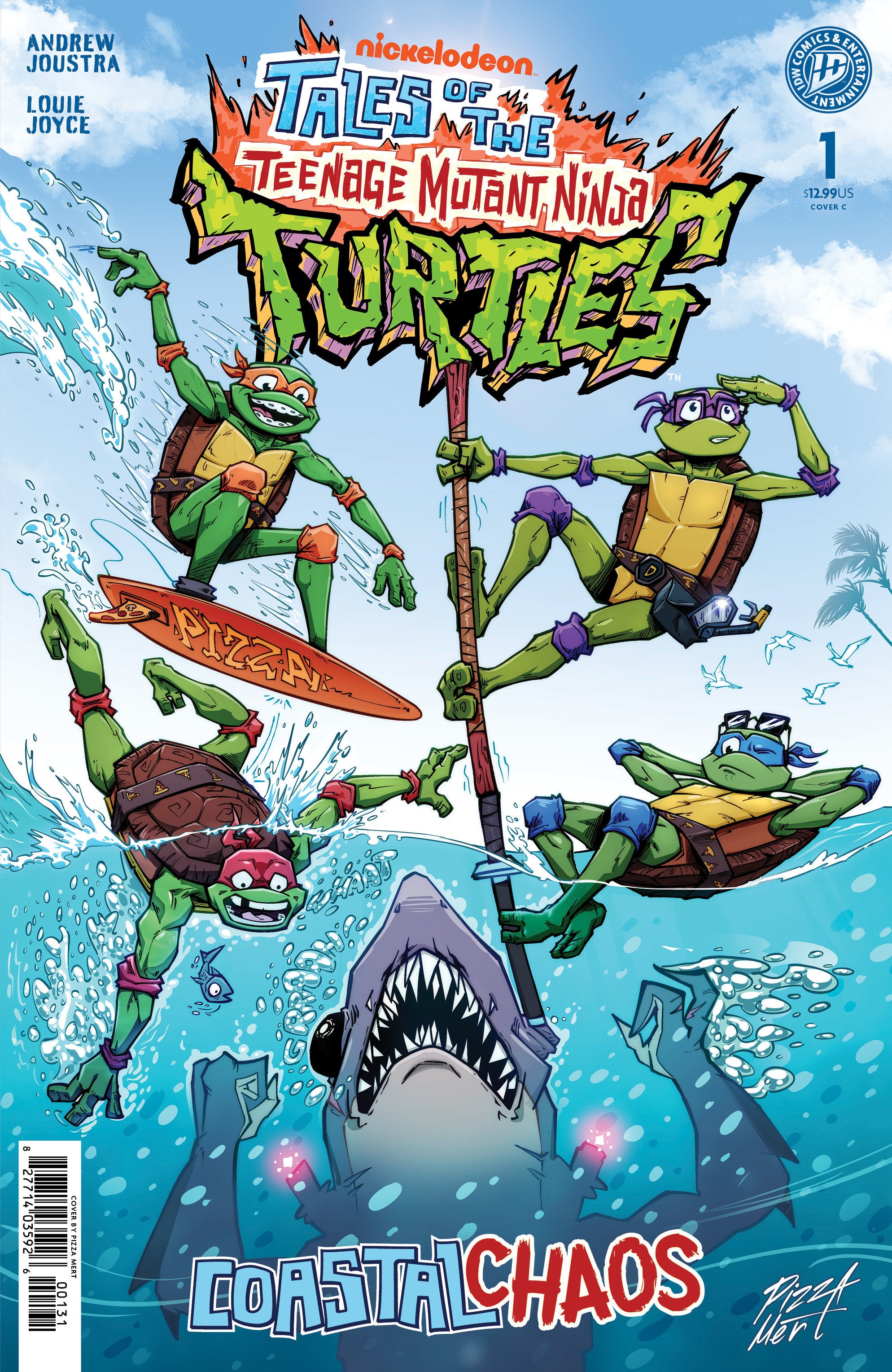 TALES OF THE TEENAGE MUTANT NINJA TURTLES: COASTAL CHAOS #1 VARIANT C FOIL PIZZA MERT