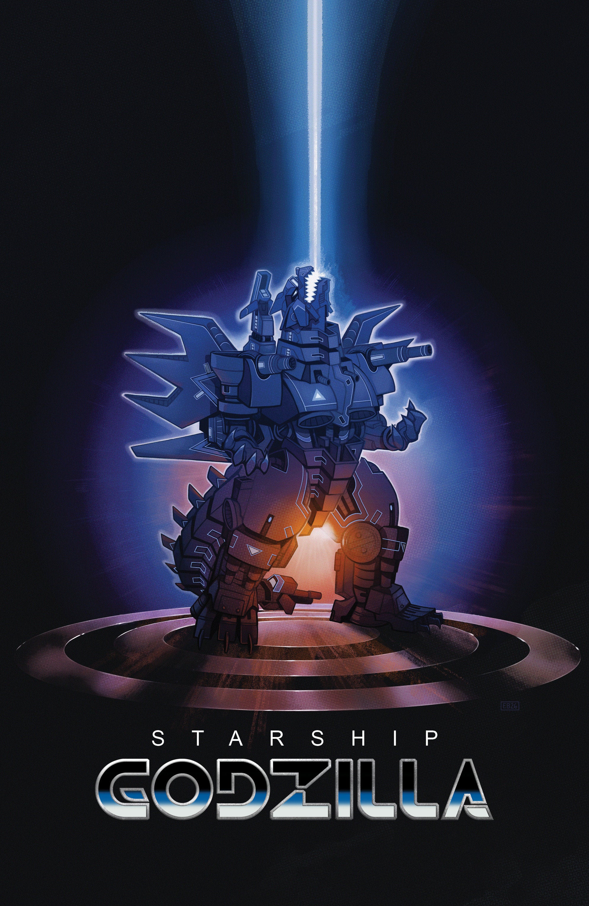 STARSHIP GODZILLA: INVASION X [KAI-SEI ERA] #4 VARIANT B (BEALS MOVIE HOMAGE COVER)