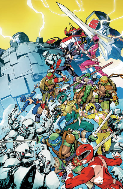MIGHTY MORPHIN POWER RANGERS/TEENAGE MUTANT NINJA TURTLES III #4 COVER K PRASETYA UNLIMITED VARIANT